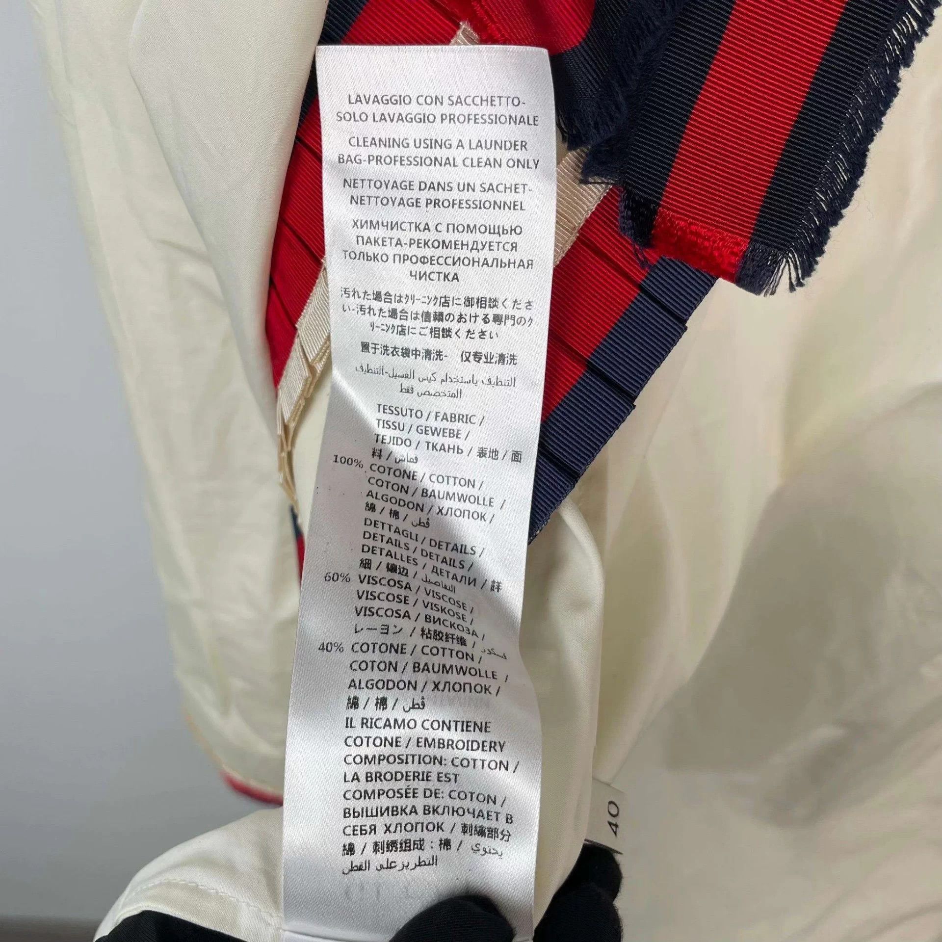 Gucci Women's Shirt Bow Crystal Button 40