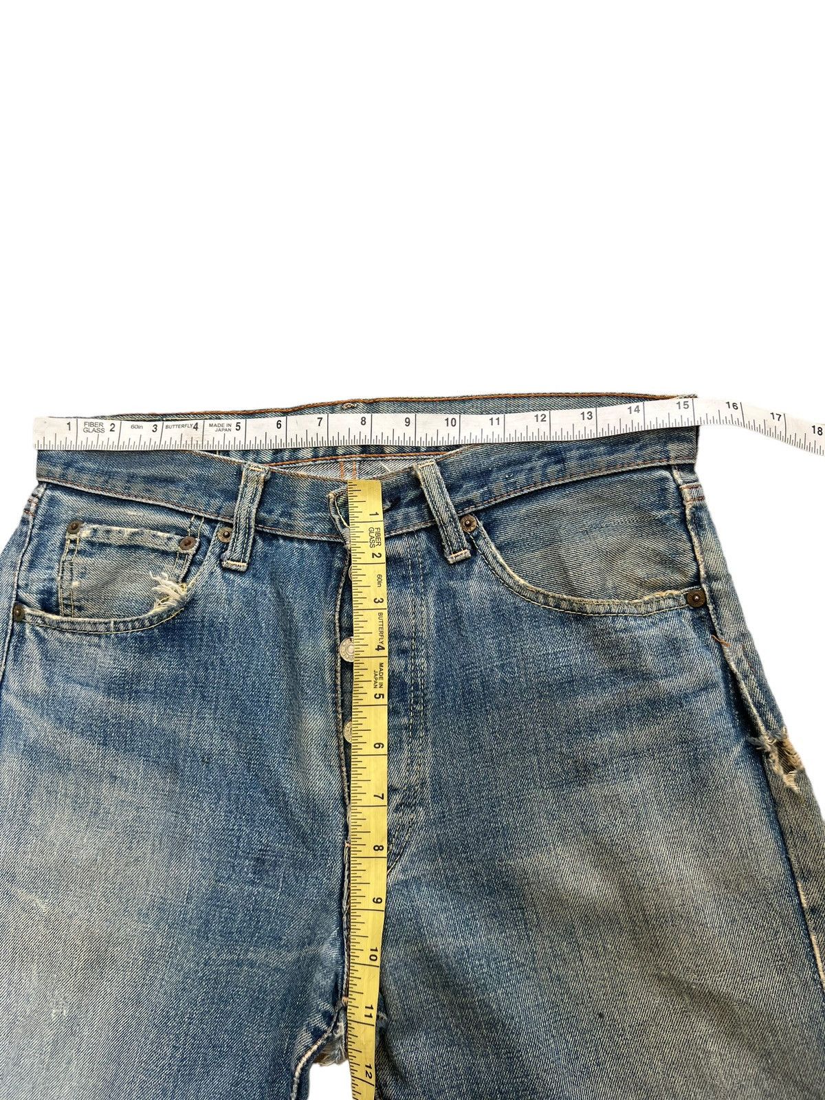 Levi's Trashed Vintage 70s Levi’s 501 Big E #6 Denim Redline Jeans Size US 30 / EU 46 - 3 Thumbnail