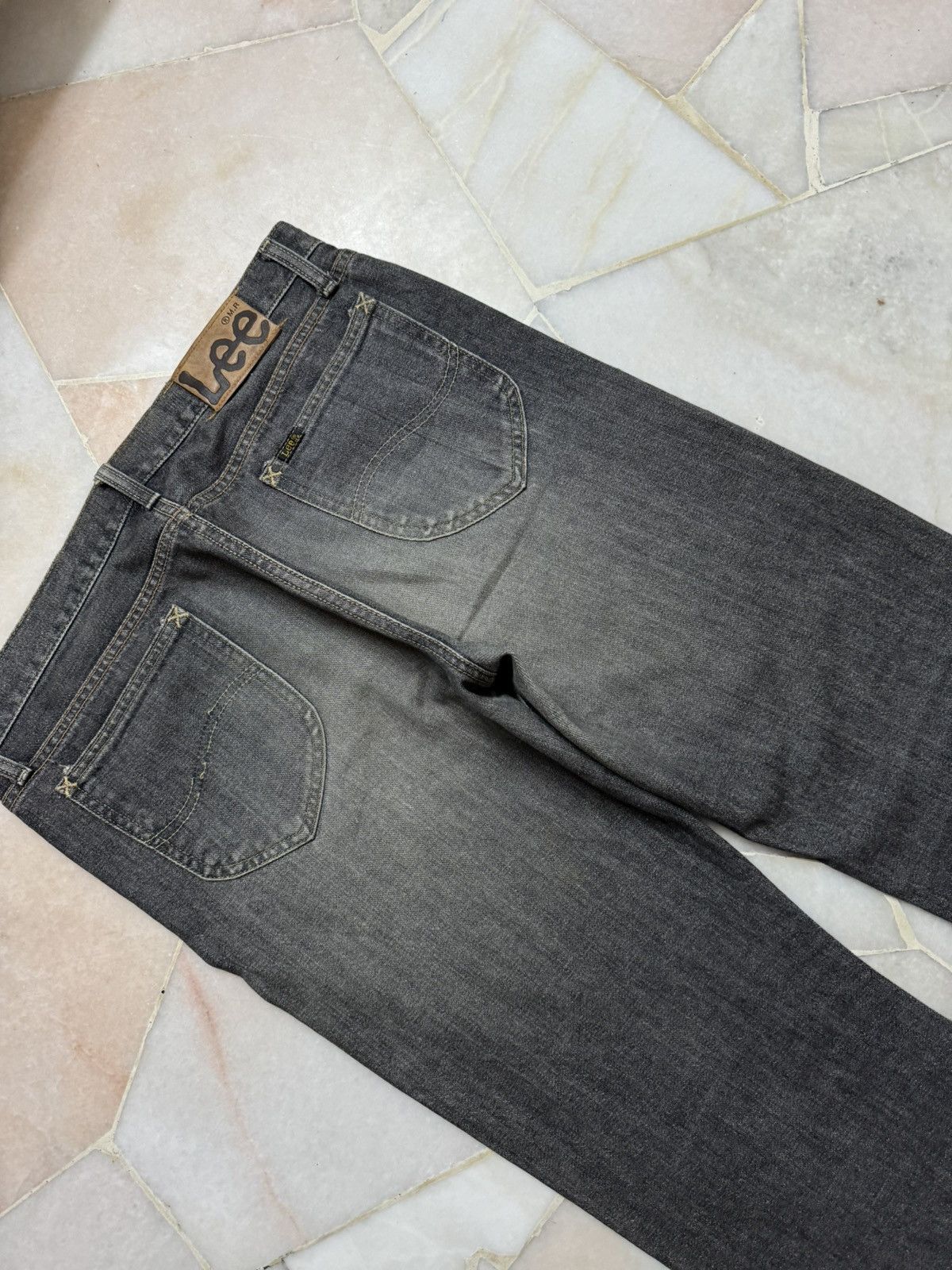 If Six Was Nine 💥Flare💥90s Lee Rider Sanforized Sand Washed Bootcut Jean Size US 34 / EU 50 - 17 Thumbnail