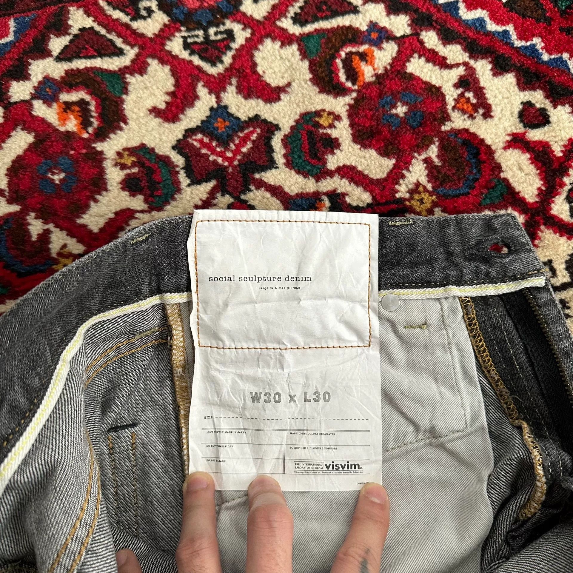 Visvim visvim 17aw 04d10 Black Jeans W30L30 Size US 26 / EU 42 - 7 Thumbnail