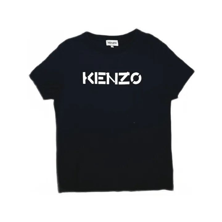 Kenzo KENZO FW2 Logo Print Black T-Shirt for Women -2507 Size L / US 10 / IT 46 - 2 Thumbnail