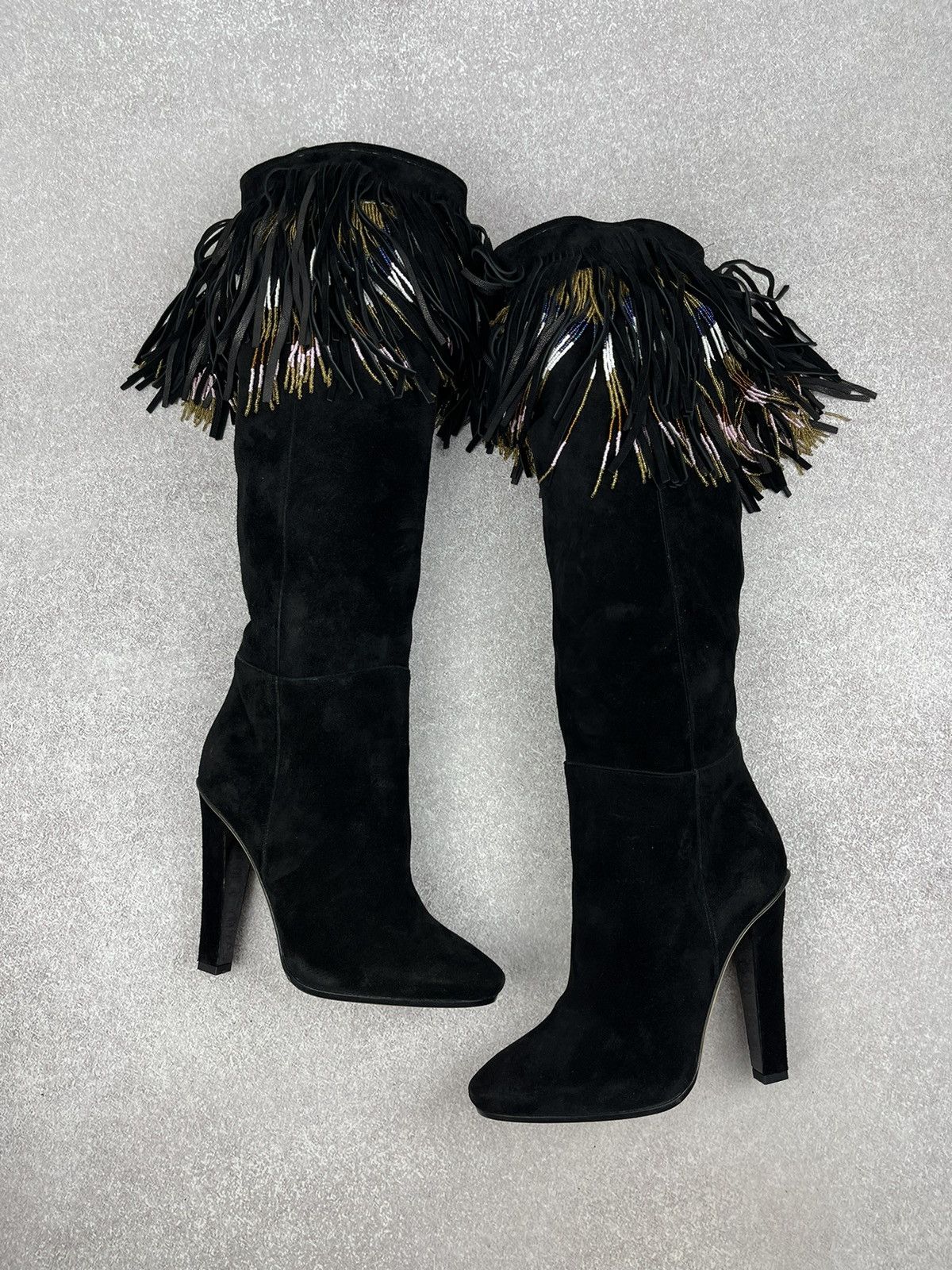 Jimmy Choo Jimmy Choo Suede Heels Boots Size 38 Size US 8 / IT 38 - 1 Thumbnail