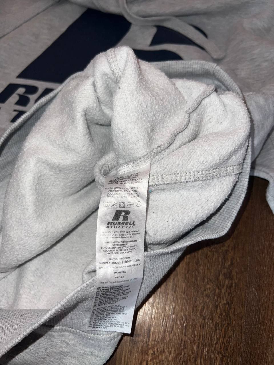 Russell Athletic × Vintage 90s Russell Athletic Boxy Fit Blank Hoodie BIG LOGO 🔥 Size US L / EU 52-54 / 3 - 9 Thumbnail
