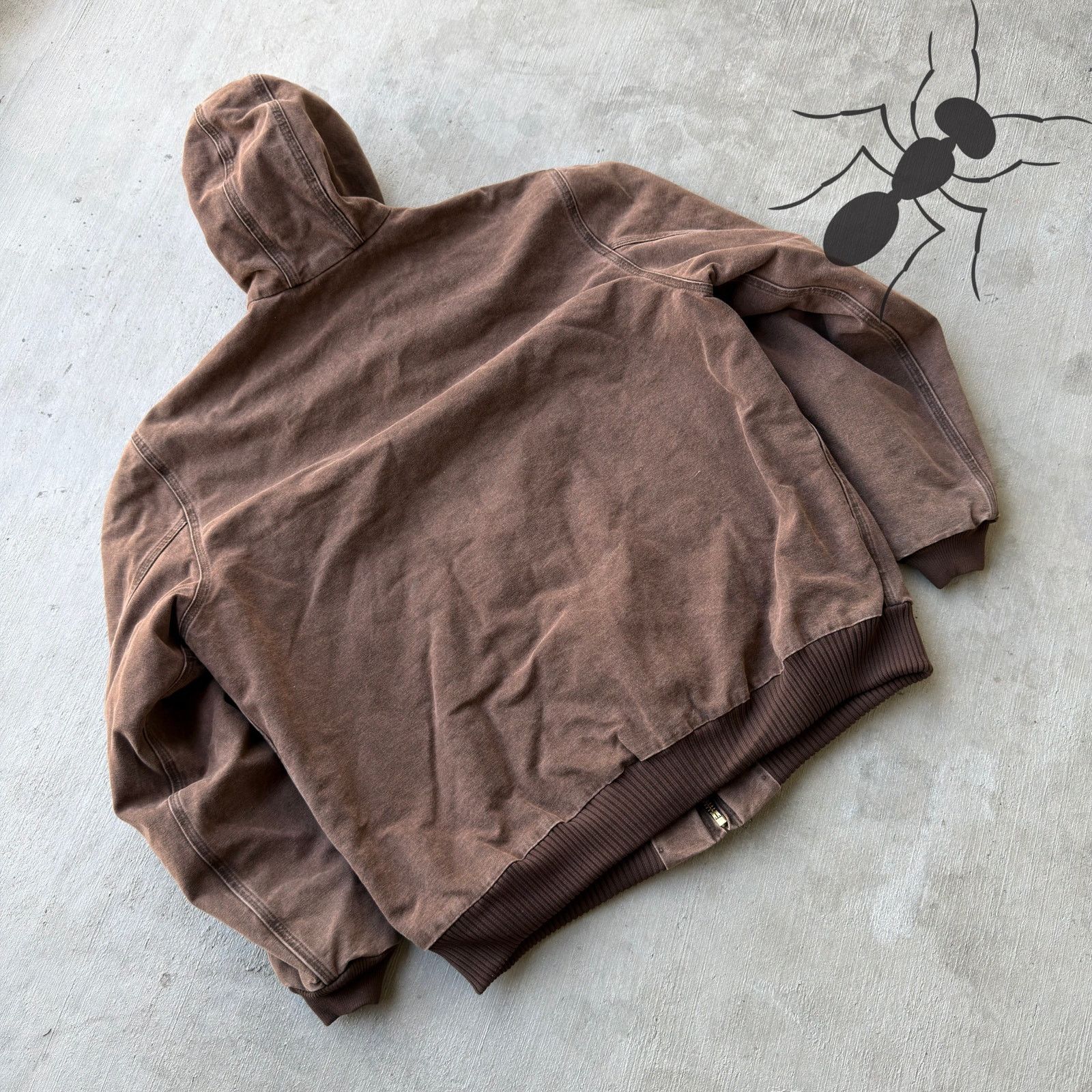 Carhartt × Vintage Carhartt J130 CHT brown hooded work wear jacket Size US XL / EU 56 / 4 - 6 Thumbnail