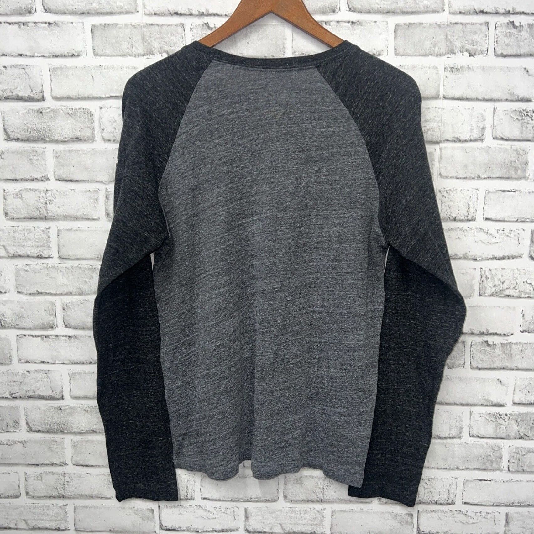 Vintage American Fighter T-Shirt Long Sleeve Mens M Gray Jersey Size US M / EU 48-50 / 2 - 4 Thumbnail