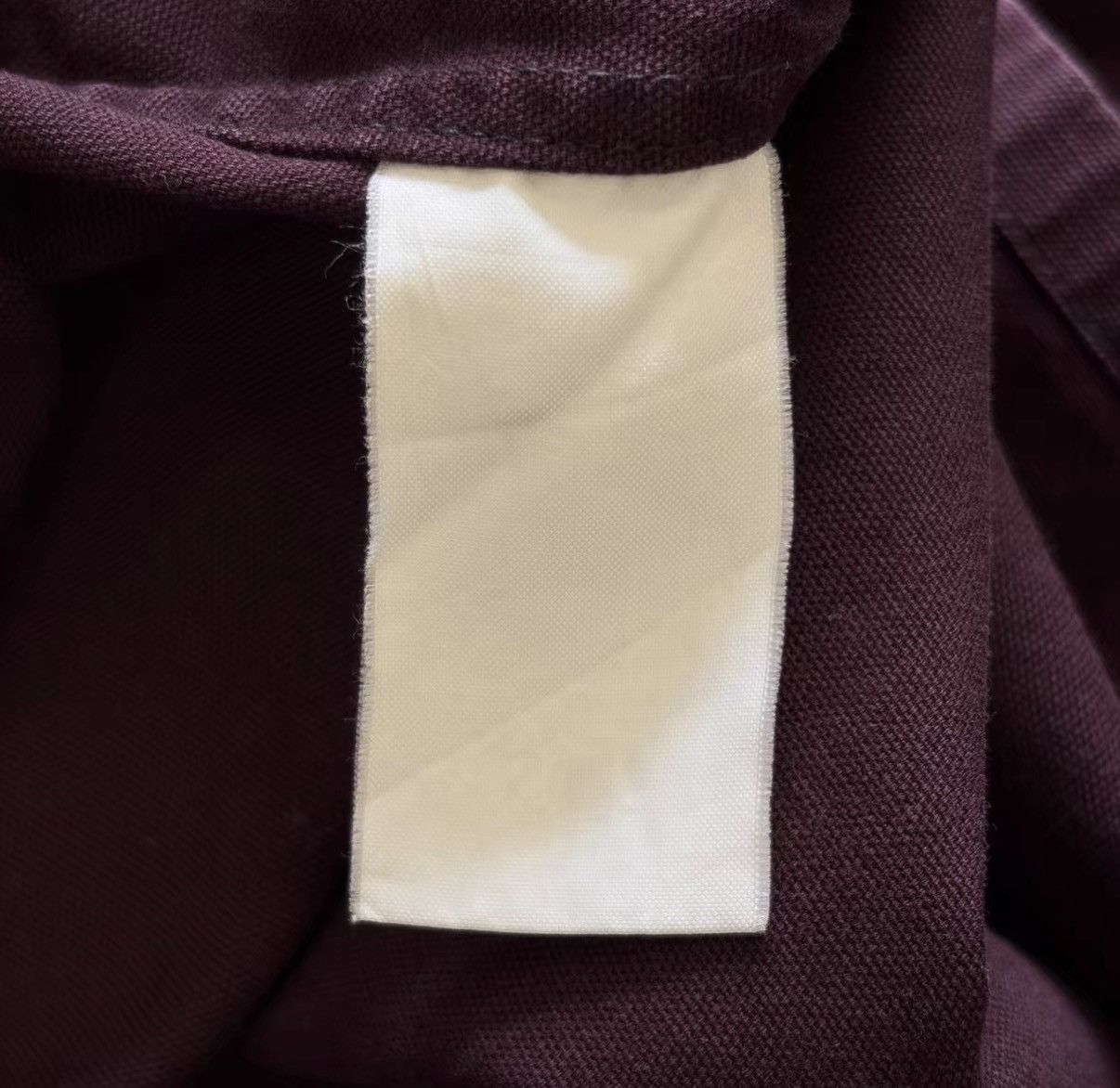 Yohji Yamamoto Yohji Yamamoto 00s Hidden Button Burgundy Shirt J4 Size US M / EU 48-50 / 2 - 6 Thumbnail