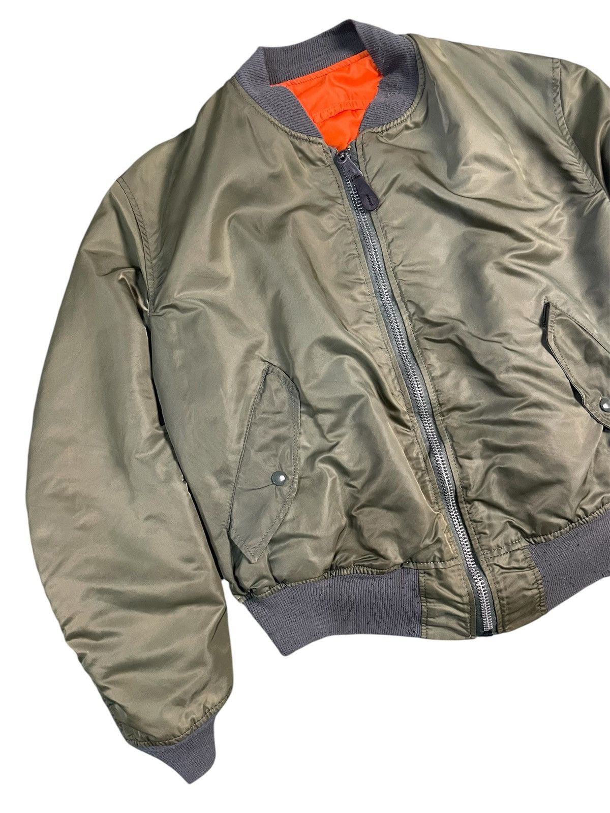Alpha Industries Vintage 80s Alpha Industries Ma-1 Flyer’s Jacket Size US XL / EU 56 / 4 - 4 Thumbnail