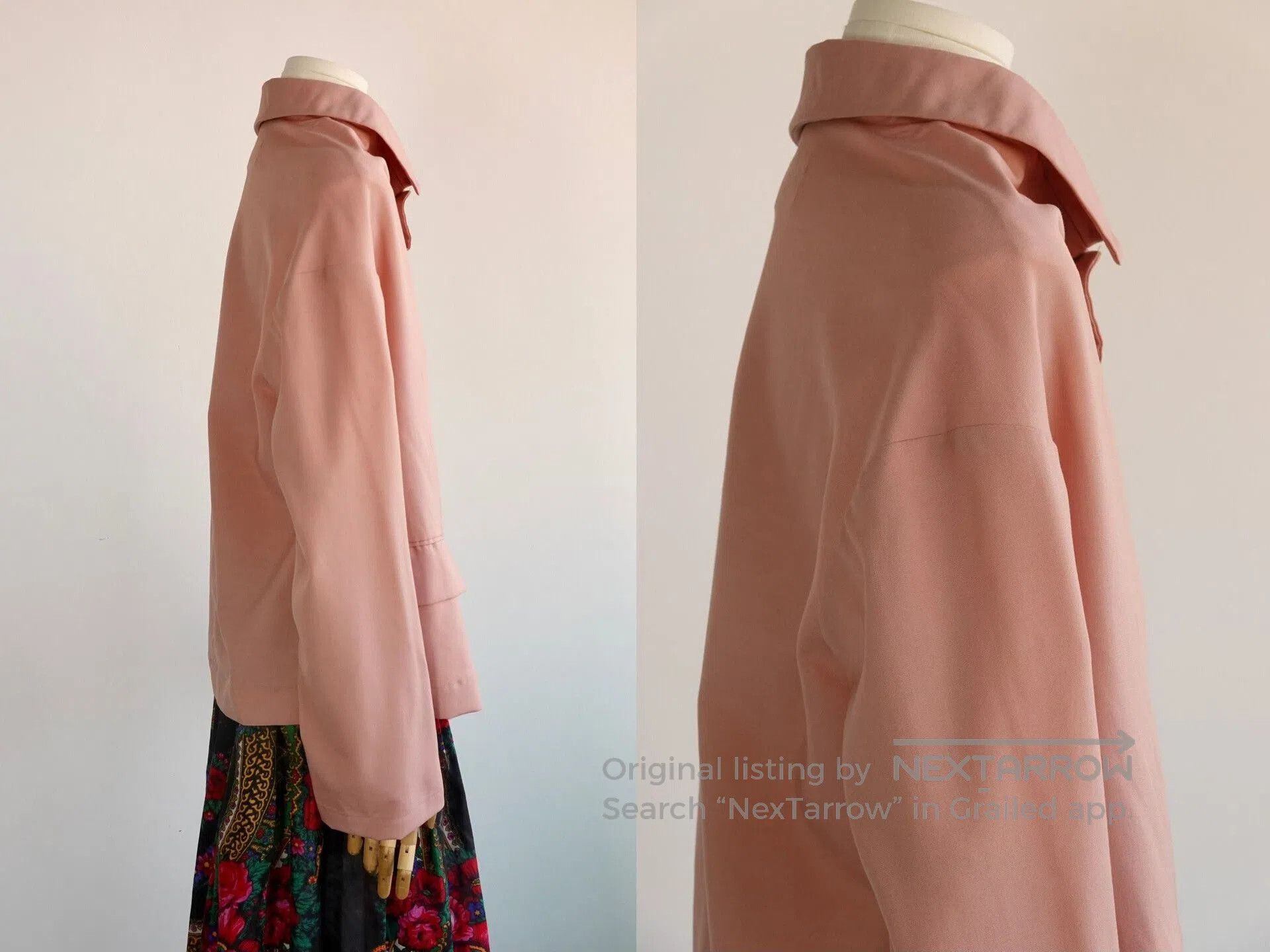 Comme des Garcons 90s Comme des Garçons Wool Wrap Coat. Size L / US 10 / IT 46 - 4 Thumbnail