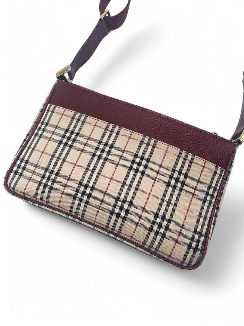Burberry Burberry - One Shoulder Bag Nova Check Beige Brown Size ONE SIZE - 3 Thumbnail