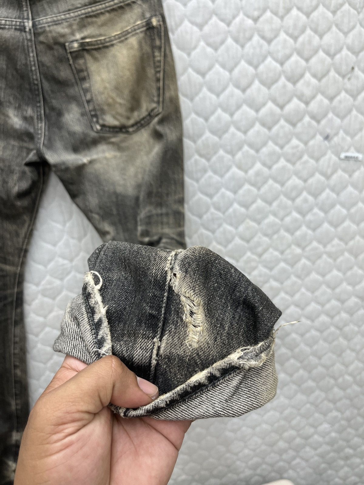 Ships Jet Blue × Vintage 🔥🔥🔥ARCHIVE SHIPS JET BLUE DISTRESSED SELVEDGE DENIM Size US 30 / EU 46 - 15 Thumbnail