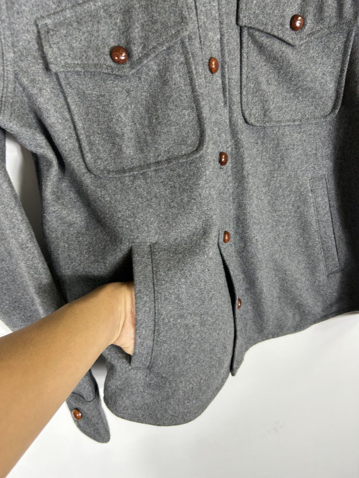 Japanese Brand 🔥Union Station Wool Button Chore Shirt Jacket Size US S / EU 44-46 / 1 - 7 Thumbnail
