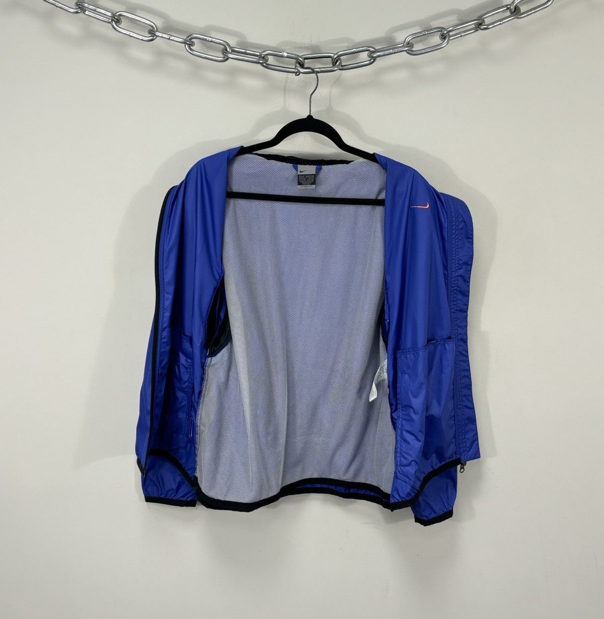 Nike Vintage Nike Y2K Clima-Fit Retro Hype Blue Track Jacket Size US M / EU 48-50 / 2 - 2 Thumbnail