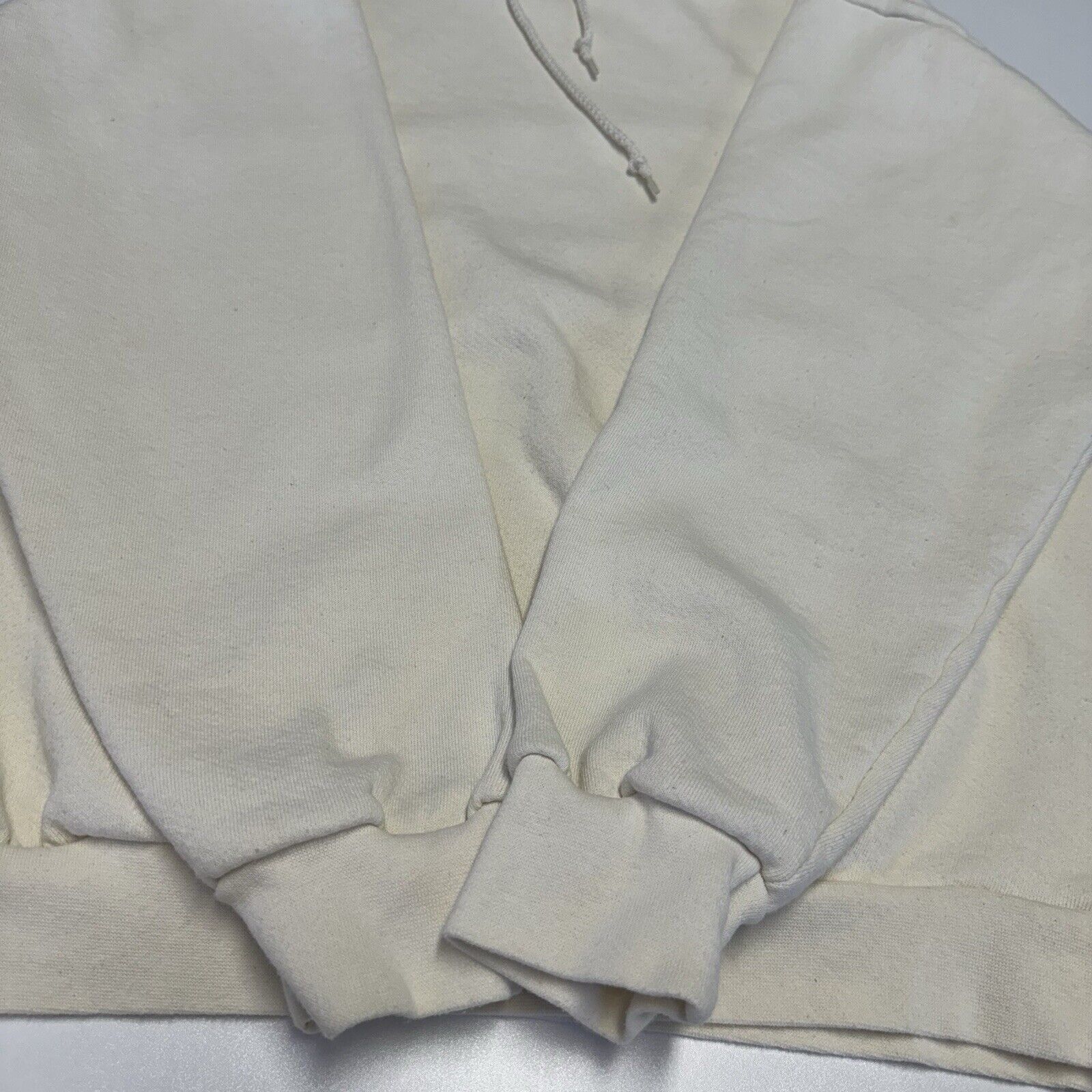 Vintage Vintage Cream White Blank Hoodie Sweatshirt Adult Medium USA Size US M / EU 48-50 / 2 - 5 Thumbnail