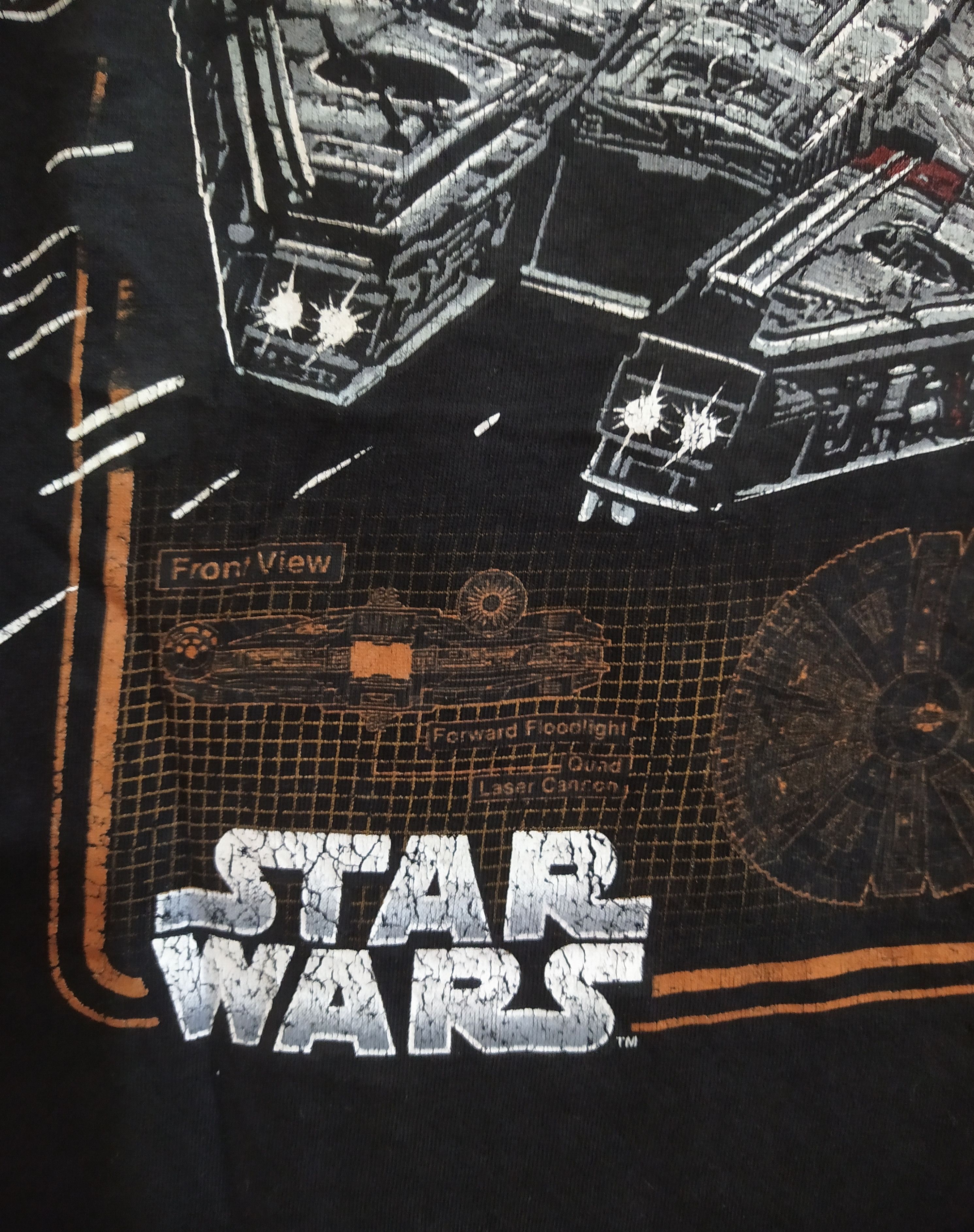 Star Wars Y2K Star Wars Millennium Falcon Graphic T-Shirt Size US L / EU 52-54 / 3 - 6 Thumbnail