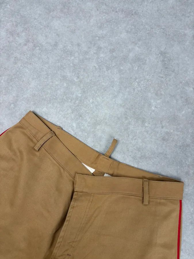 Dsquared2 1990s Dsquared2 Beige & Red Lined Flared Pants Size US 32 / EU 48 - 6 Thumbnail
