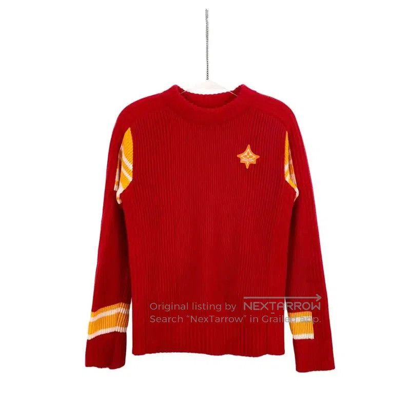 Louis Vuitton Louis Vuitton Red Cashmere Knit Sweater . Size S / US 4 / IT 40 - 1 Thumbnail