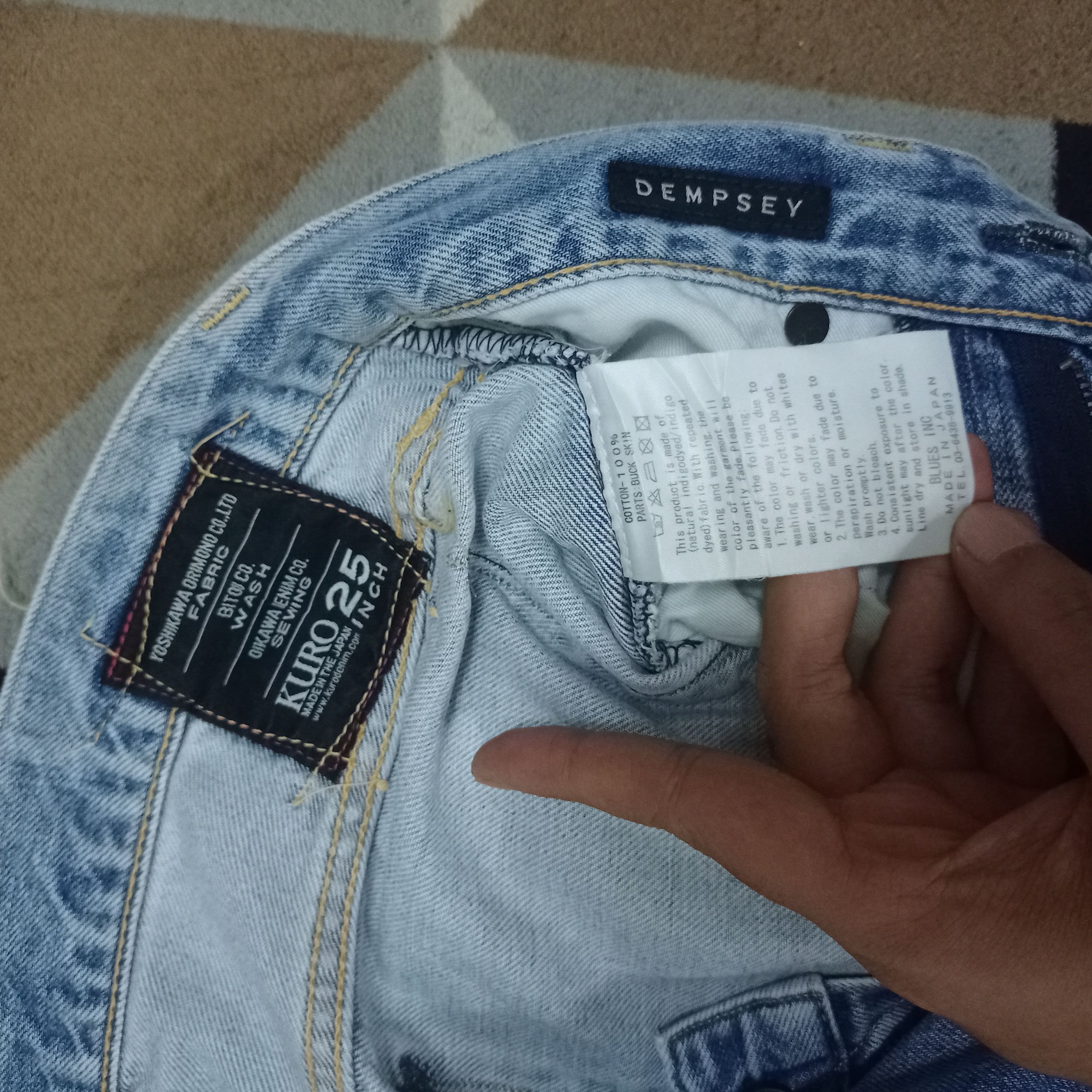 Japanese Brand × KURO Vintage Japanese Kuro Selvedge Denim Redline Jeans 30x22 Size US 30 / EU 46 - 7 Thumbnail