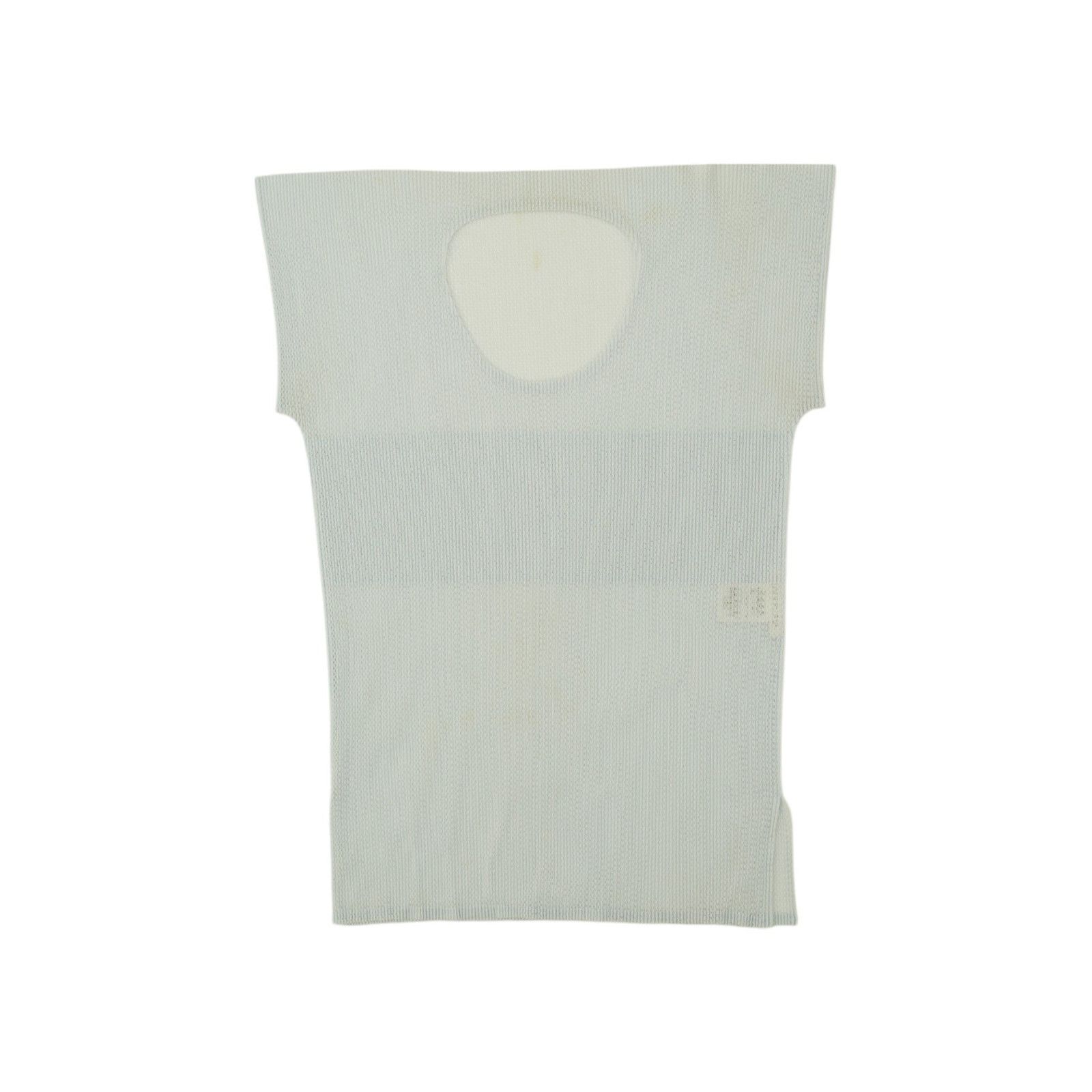 Issey Miyake Pleats Please Blue Round Neck Top Size L / US 10 / IT 46 - 1 Thumbnail