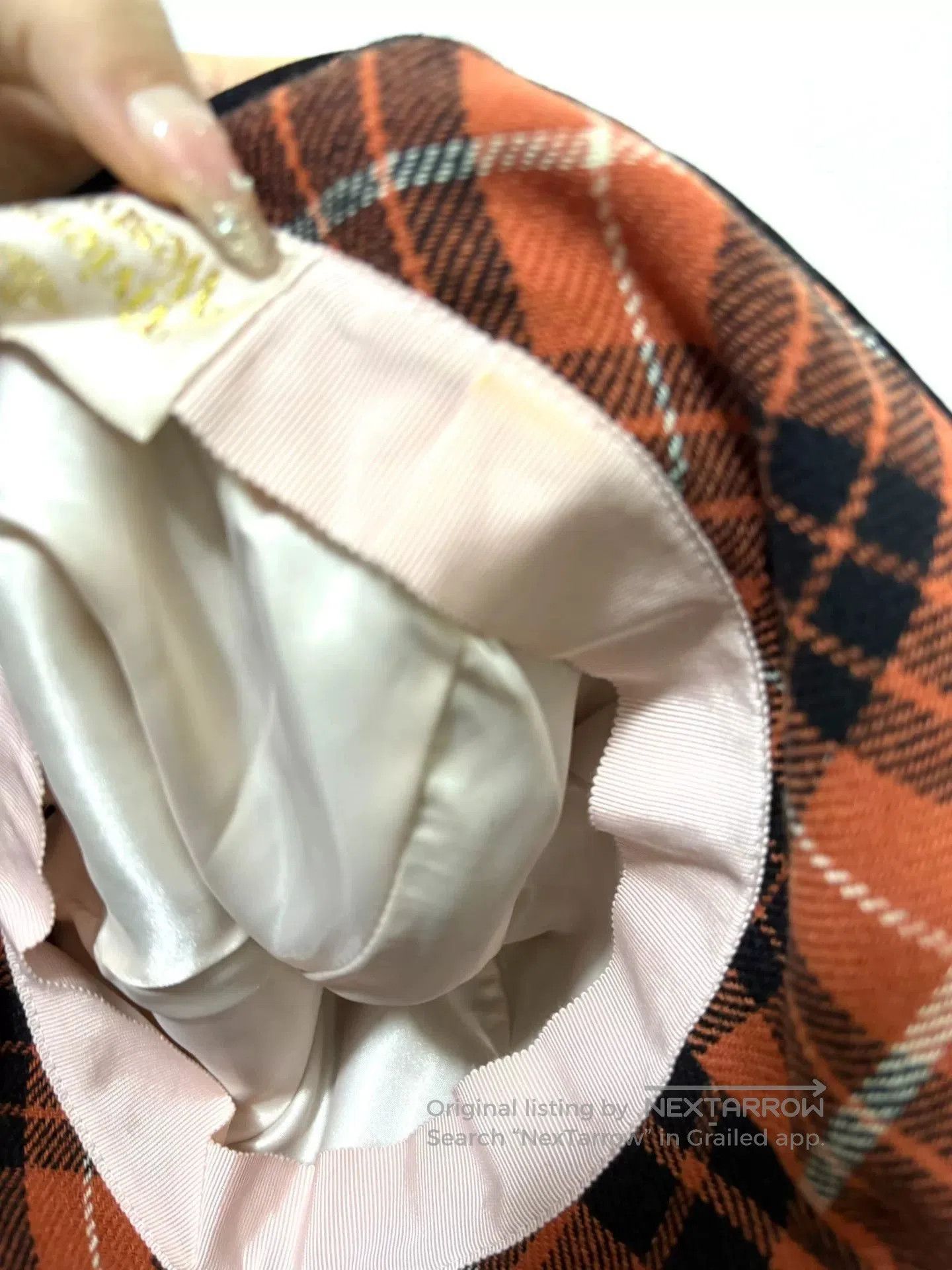 Vivienne Westwood vivienne westwood plaid orange fisherman's hat. Size ONE SIZE - 6 Thumbnail