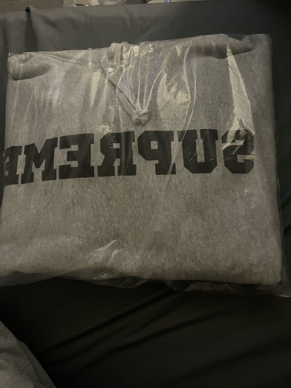 Supreme Heather Grey Reversed Supreme Hooded Sweatshirt Size US S / EU 44-46 / 1 - 1 Thumbnail