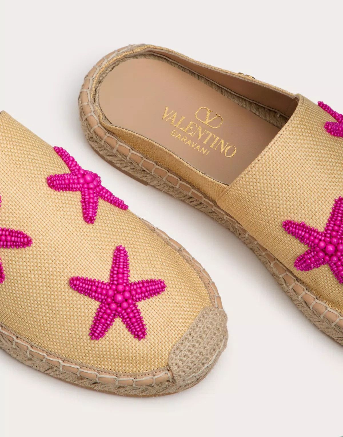 Valentino o1s1wg110625 Escape Mule Raffia With Starfish in Beige/Tan Size US 6 / IT 36 - 5 Thumbnail