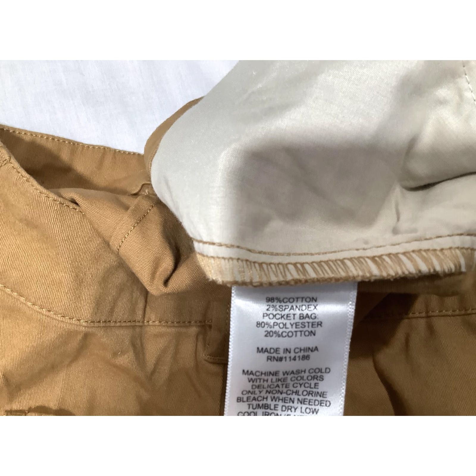 Frye Frye & Co Pants Mens 40x36 Beige Cargo Straight Leg Big & Tall Stretch Workwear Size US 40 / EU 56 - 7 Thumbnail