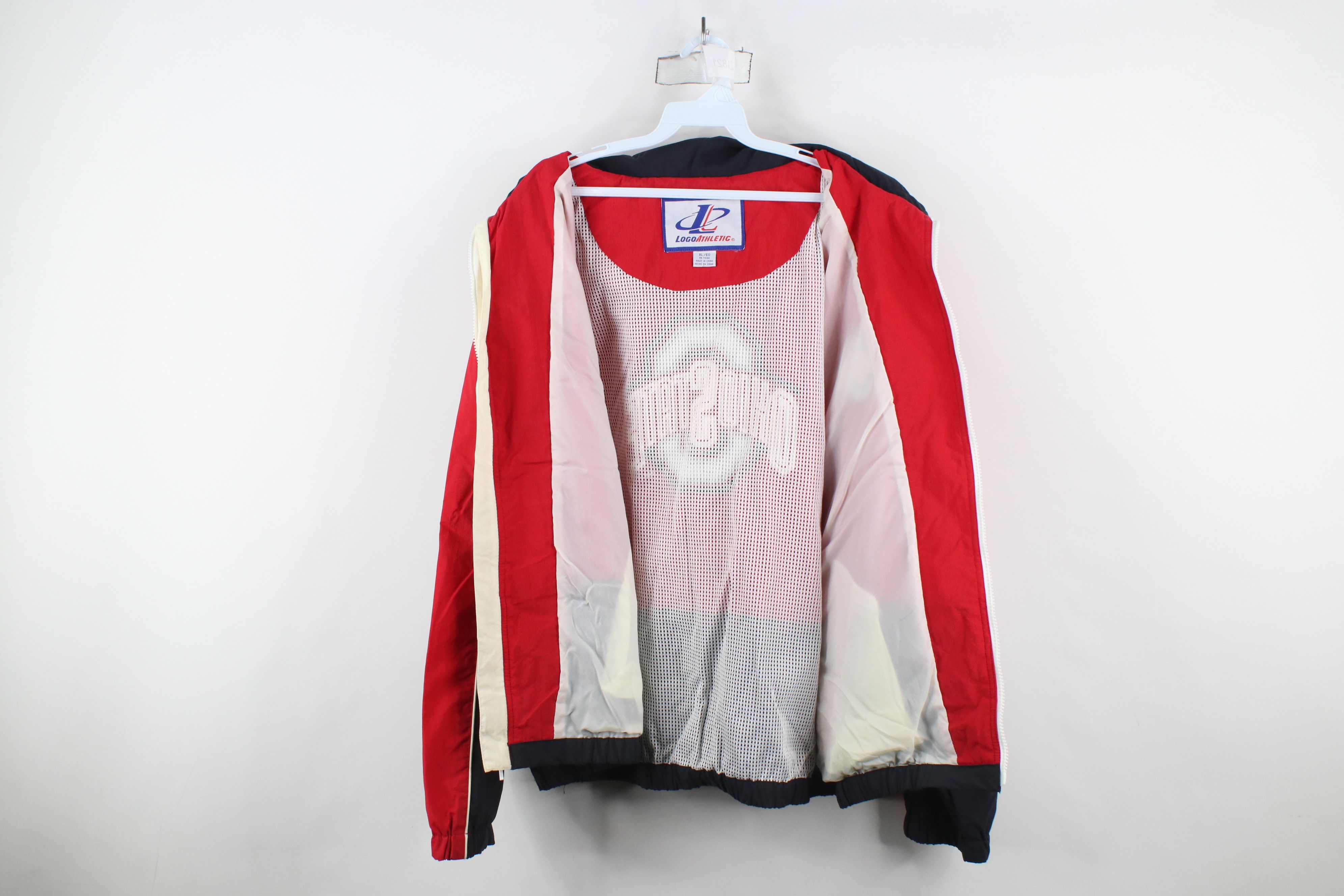 Vintage Vintage 90s Ohio State University Hooded Windbreaker Jacket Size US XL / EU 56 / 4 - 8 Thumbnail