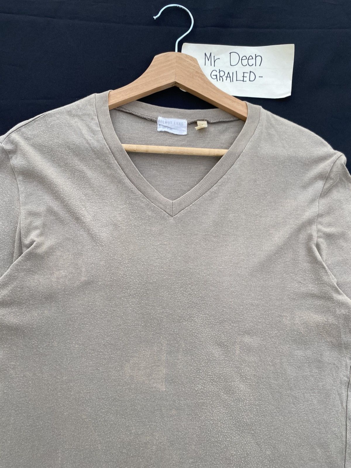 Helmut Lang Rare Vintage Helmut Lang Produced 1998 Brown Plain Tshirt Size US M / EU 48-50 / 2 - 6 Thumbnail