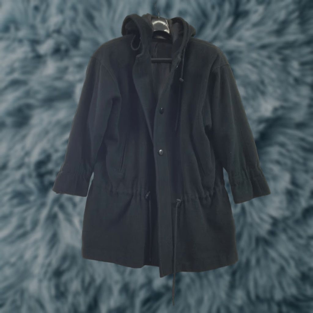 Vintage VINTAGE Braefair Coat Hooded Black Wool Women XL Pea Coat Measurements See All Pics Button Missing Women XL-2XL Size XL / US 12-14 / IT 48-50 - 1 Thumbnail