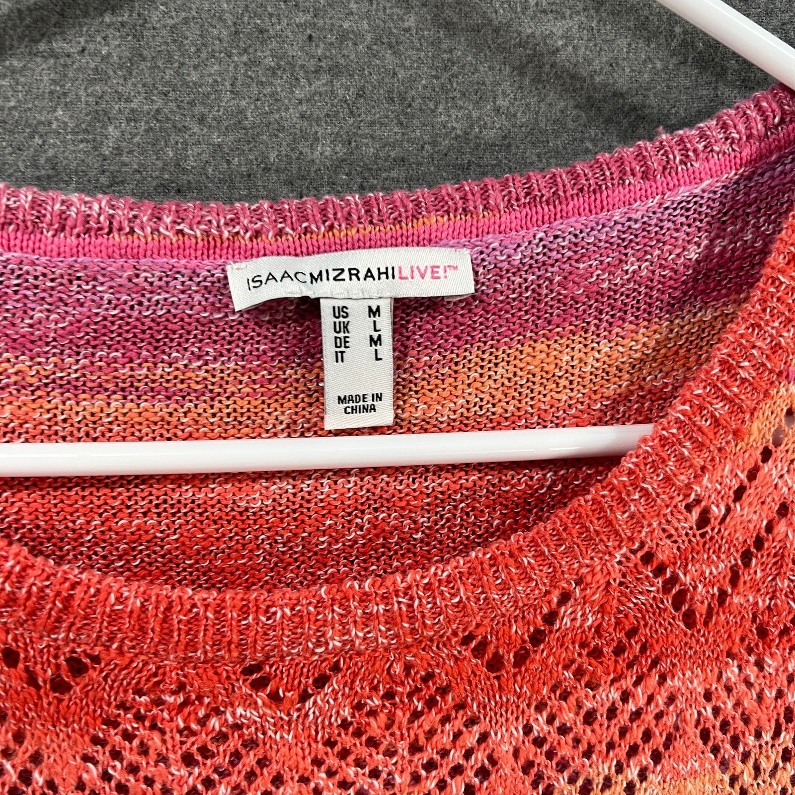 Other Isaac Mizrahi Live! Space Due Boat Neck Sweater Pink Medium Size M / US 6-8 / IT 42-44 - 3 Thumbnail