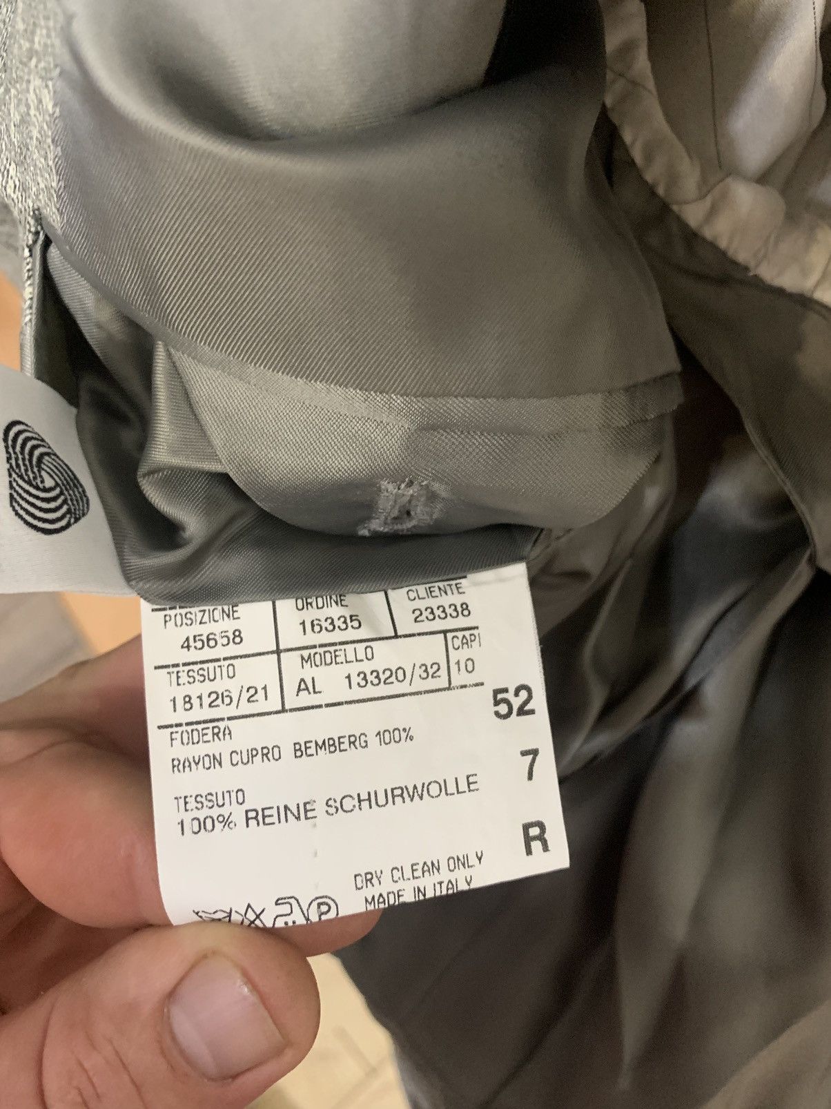 Canali Canali Luxury Grey Wool Plaid Blazer Made in Italy Size 52 Size 52R - 12 Thumbnail
