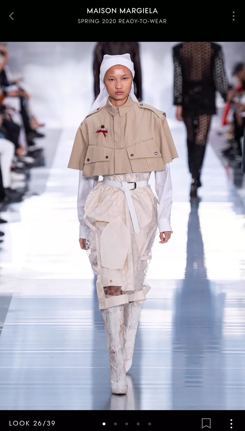 Maison Margiela Maison Margiela Show-style workwear jacket 20SS shawl workw Size US S / EU 44-46 / 1 - 1 Thumbnail