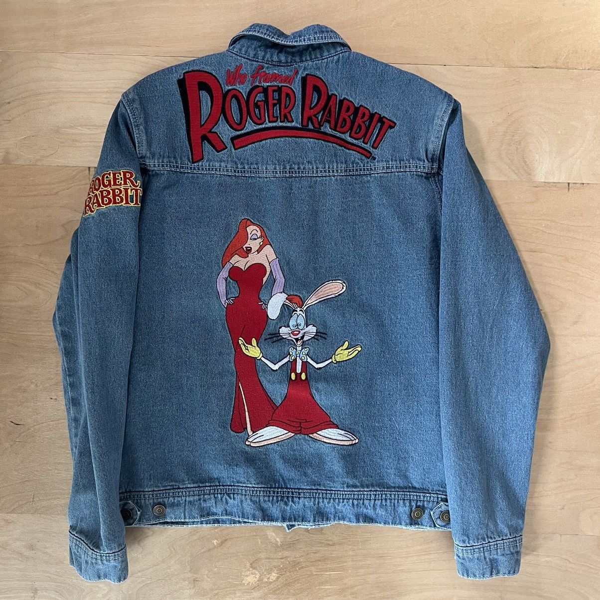 Streetwear Who Framed Roger Rabbit Denim Jacket Blue Cakeworthy Movie ...