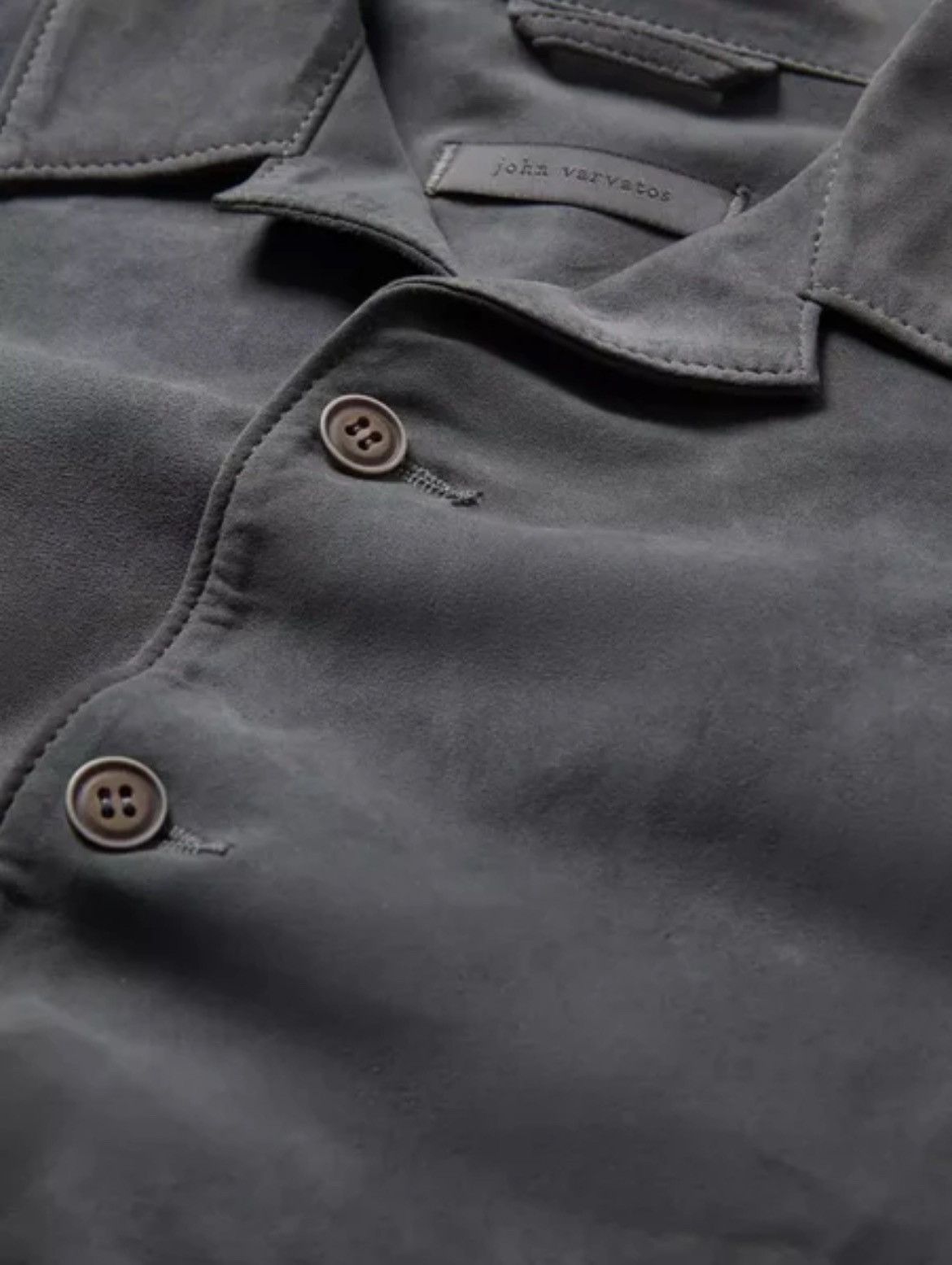 John Varvatos Simo Suede Shirt. Size EU 50 US 40 Size US M / EU 48-50 / 2 - 2 Thumbnail