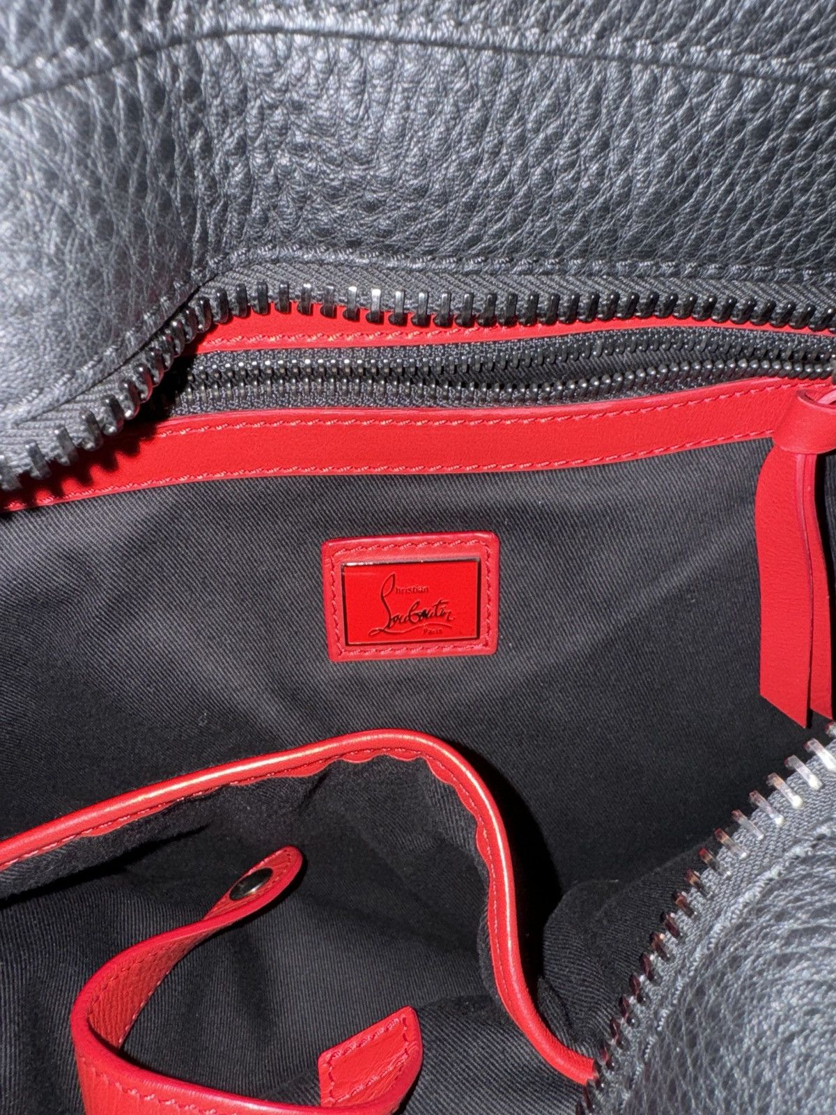Christian Louboutin Beige & Black Leather Backpack Size ONE SIZE - 5 Thumbnail