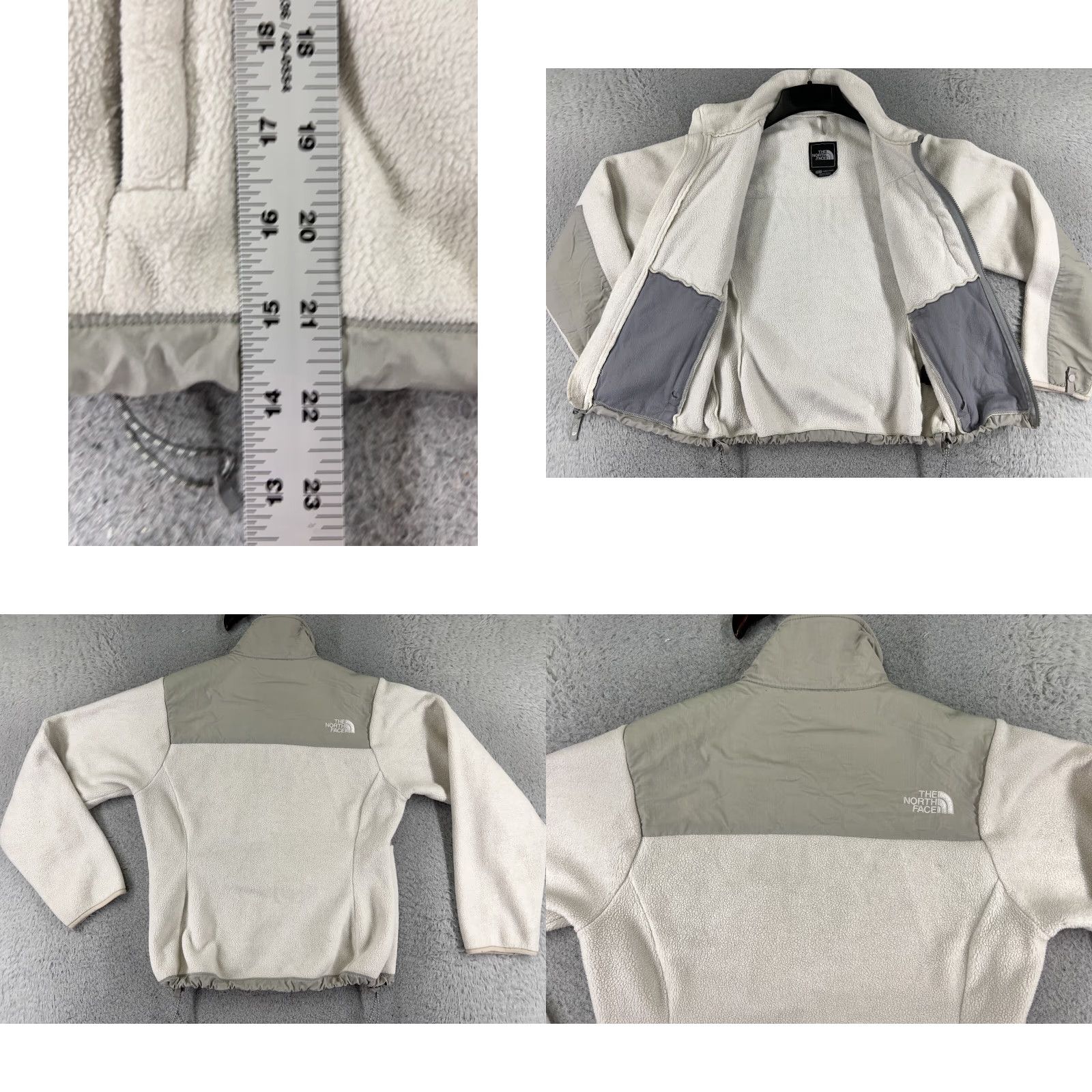 The North Face The North Face Jacket Women XS White Gray Polartec Denail Full Zip Jacket Size XS / US 0-2 / IT 36-38 - 9 Thumbnail