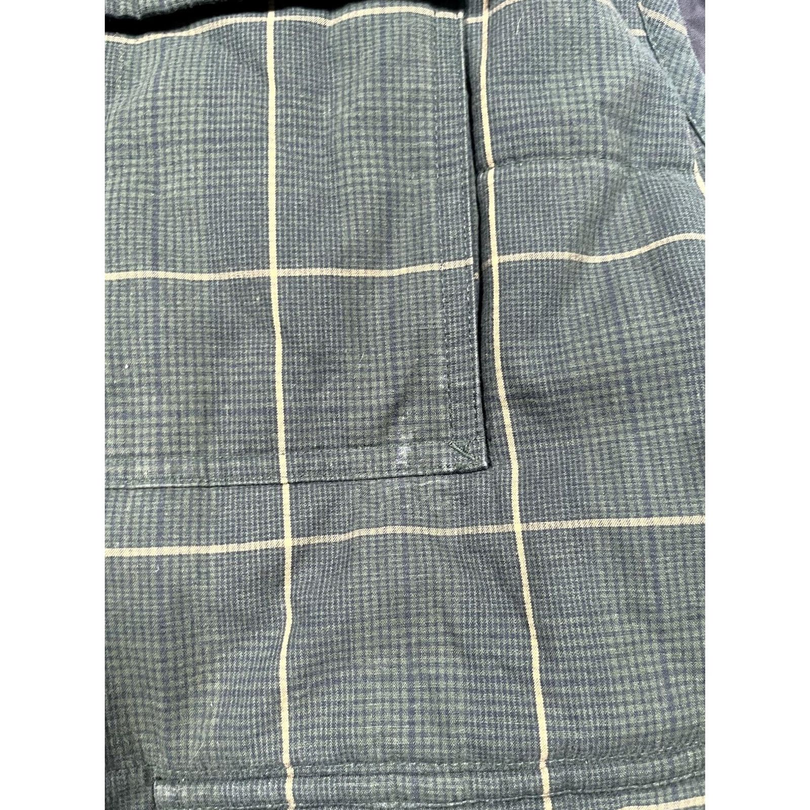 Izod VINTAGE IZOD Vest Mens XL Green Plaid Quilted Insulated Snap Pockets Lined Outdoor Size US XL / EU 56 / 4 - 4 Thumbnail