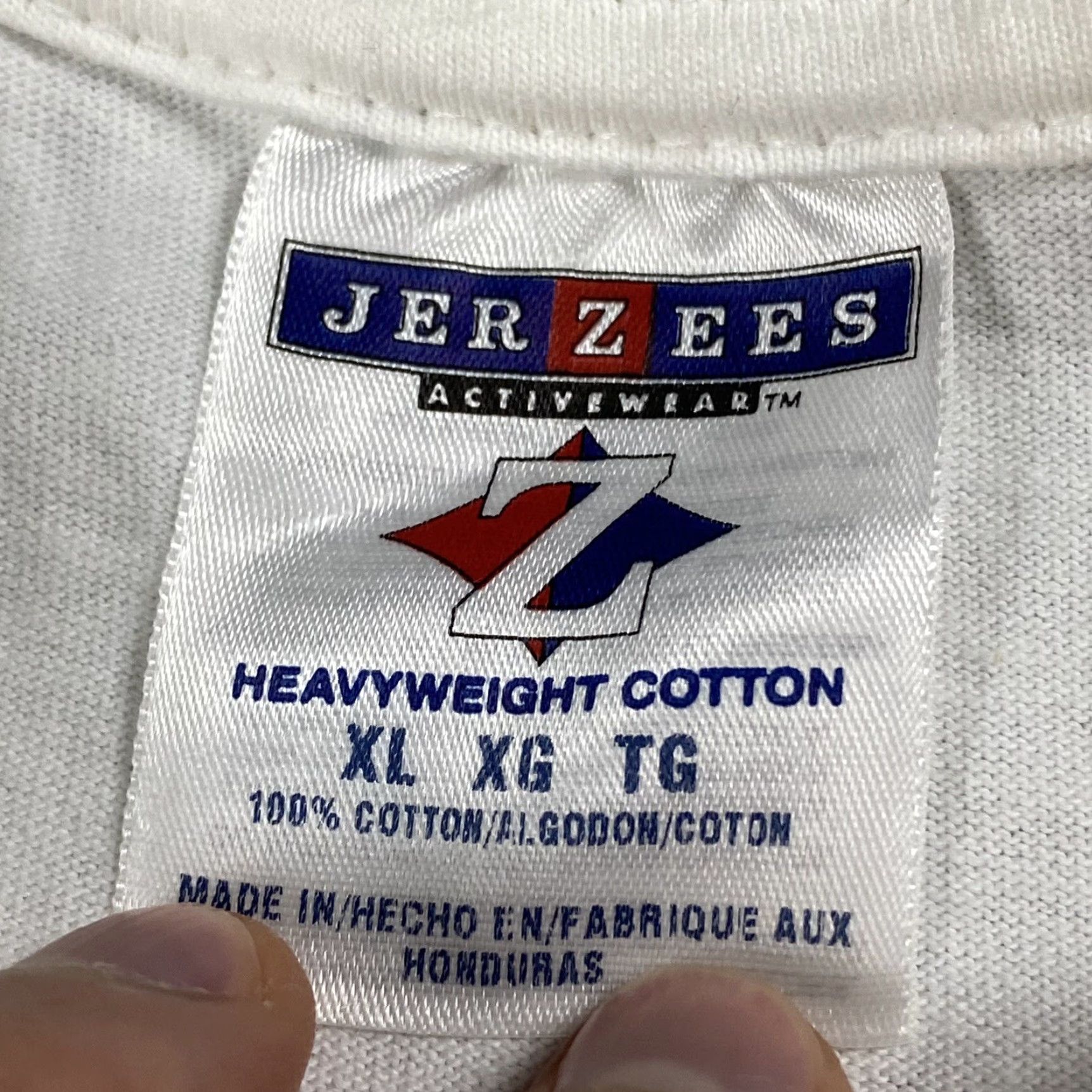 Jerzees VINTAGE JERZEES DISCOVER PLATINUM T-SHIRT 90s FINANCE WHITE XL MENS Size US XL / EU 56 / 4 - 4 Thumbnail