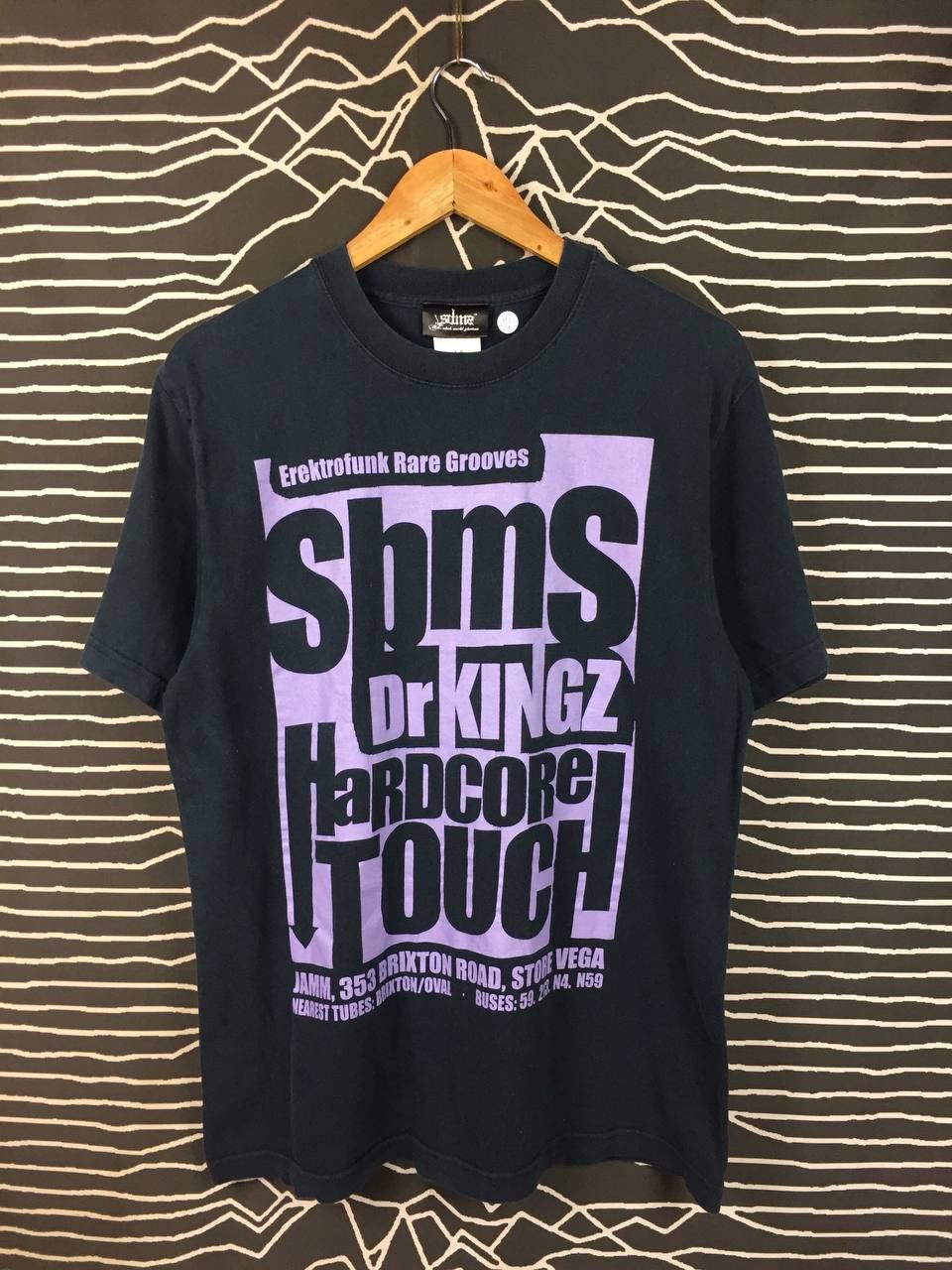 Vintage Vtg SBMS Crew Elektrofunk Rare Grooves London Club Scene Tee Size US L / EU 52-54 / 3 - 1 Thumbnail