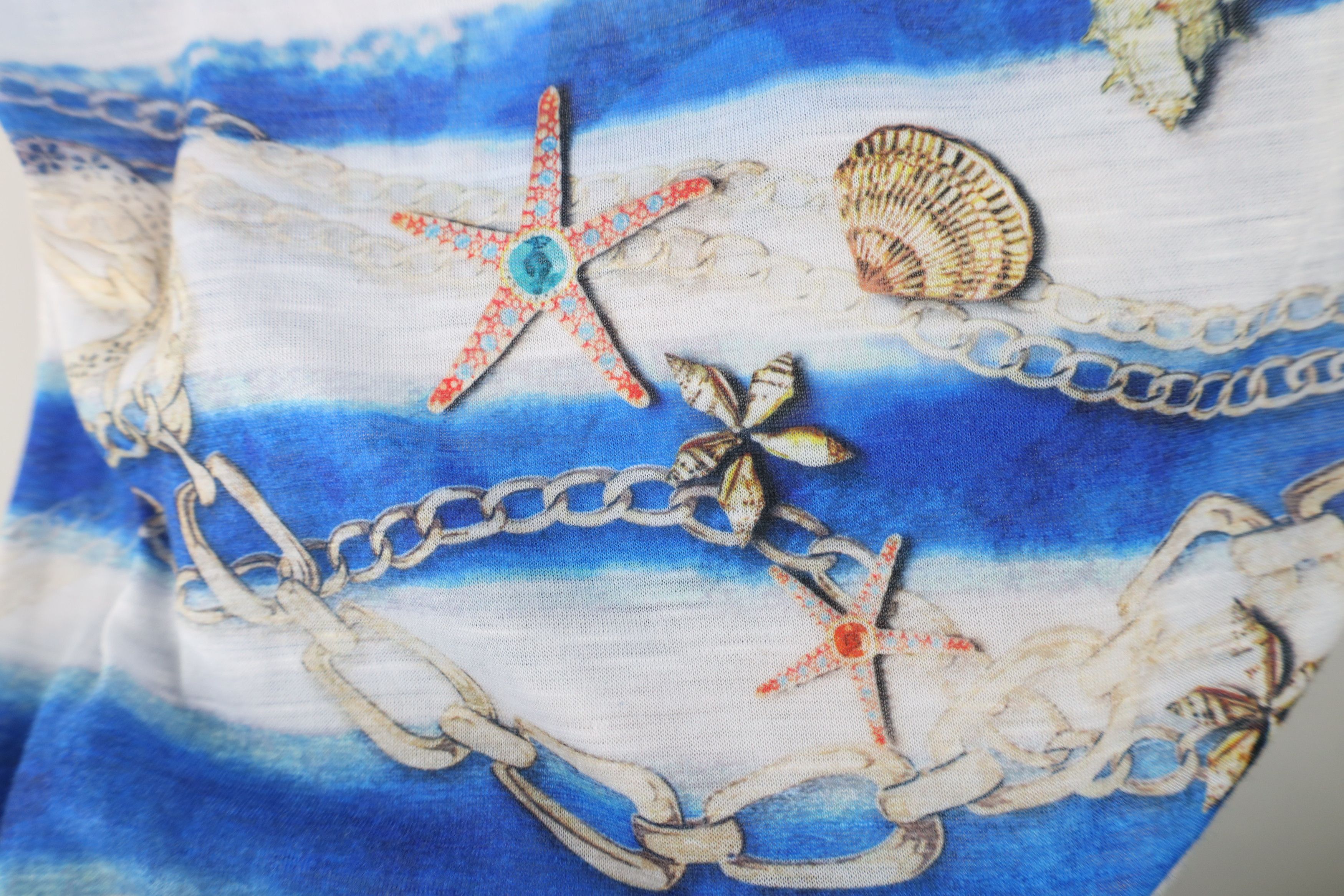 Vintage Vintage Y2K Cache Beach Chain All Over Print T-Shirt USA Size L / US 10 / IT 46 - 6 Thumbnail