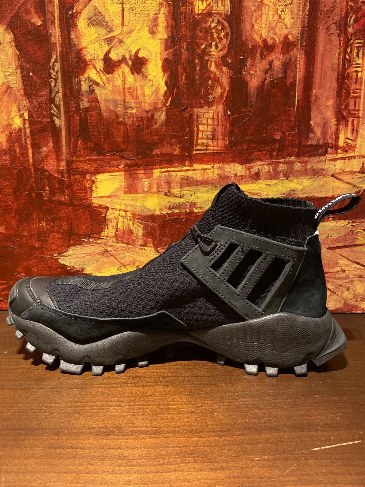 Adidas × White Mountaineering White Mountaineering x adidas Seeulater Primeknit 'Black' Size US 11.5 / EU 44-45 - 5 Thumbnail