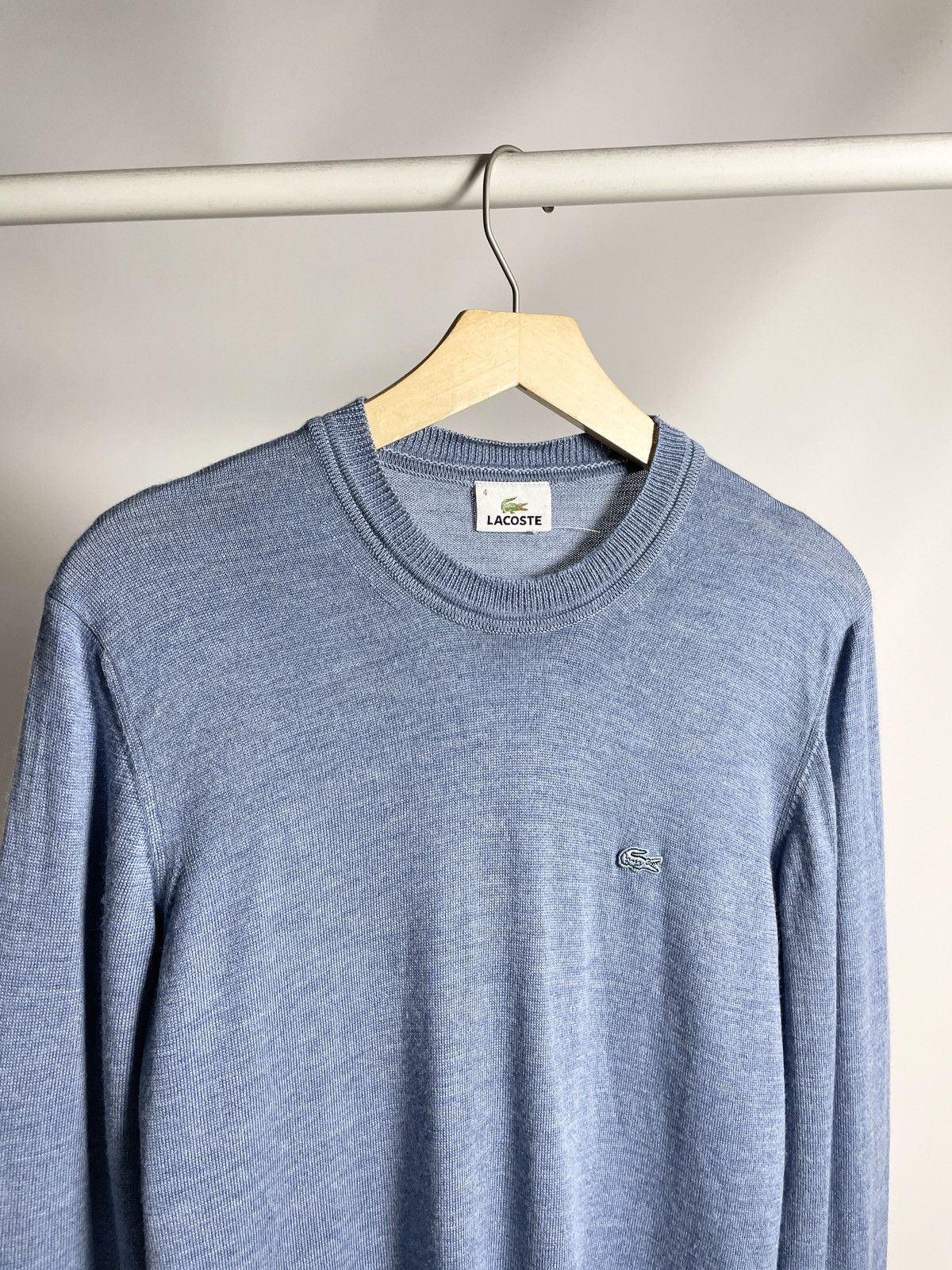 Golf le Fleur × Lacoste × Tyler The Creator VINTAGE 🐊 Lacoste live Blue Logo Knitted light Golf sweater Size US L / EU 52-54 / 3 - 3 Thumbnail