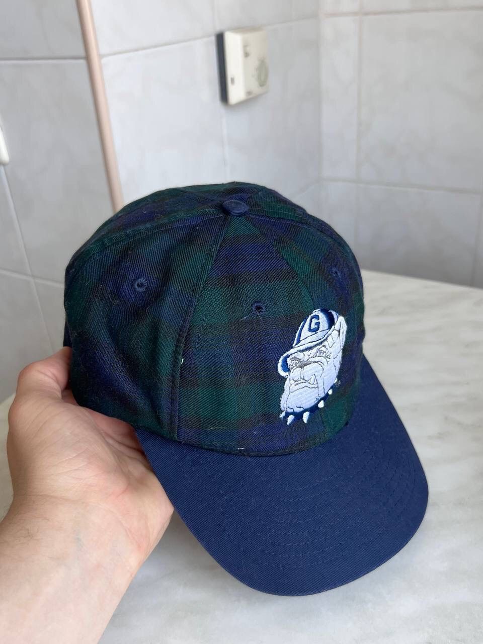 NFL × Vintage Vintage Georgetown Plaid green 1995 Cap Bulldog Hat NFL Size ONE SIZE - 2 Thumbnail