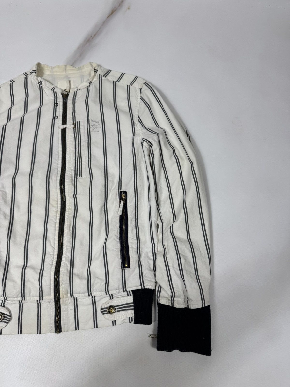 Diesel Vintage Diesel Striped Zip Jacket Size US M / EU 48-50 / 2 - 7 Thumbnail