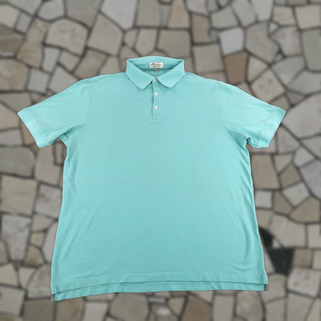 Peter Millar Peter Millar Crown Sport Polo Shirt Men XL Light Blue Pima Cotton Silk Blend Golf Mens Size US XL / EU 56 / 4 - 1 Thumbnail