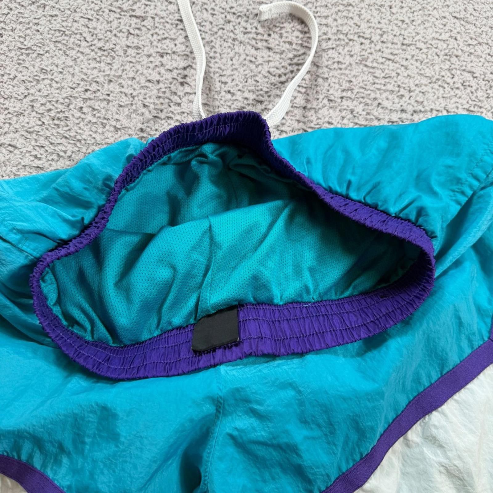 Nike Vintage Y2K Nike Mens Windrunner Nylon Track Shorts Teal Size US 32 / EU 48 - 6 Thumbnail