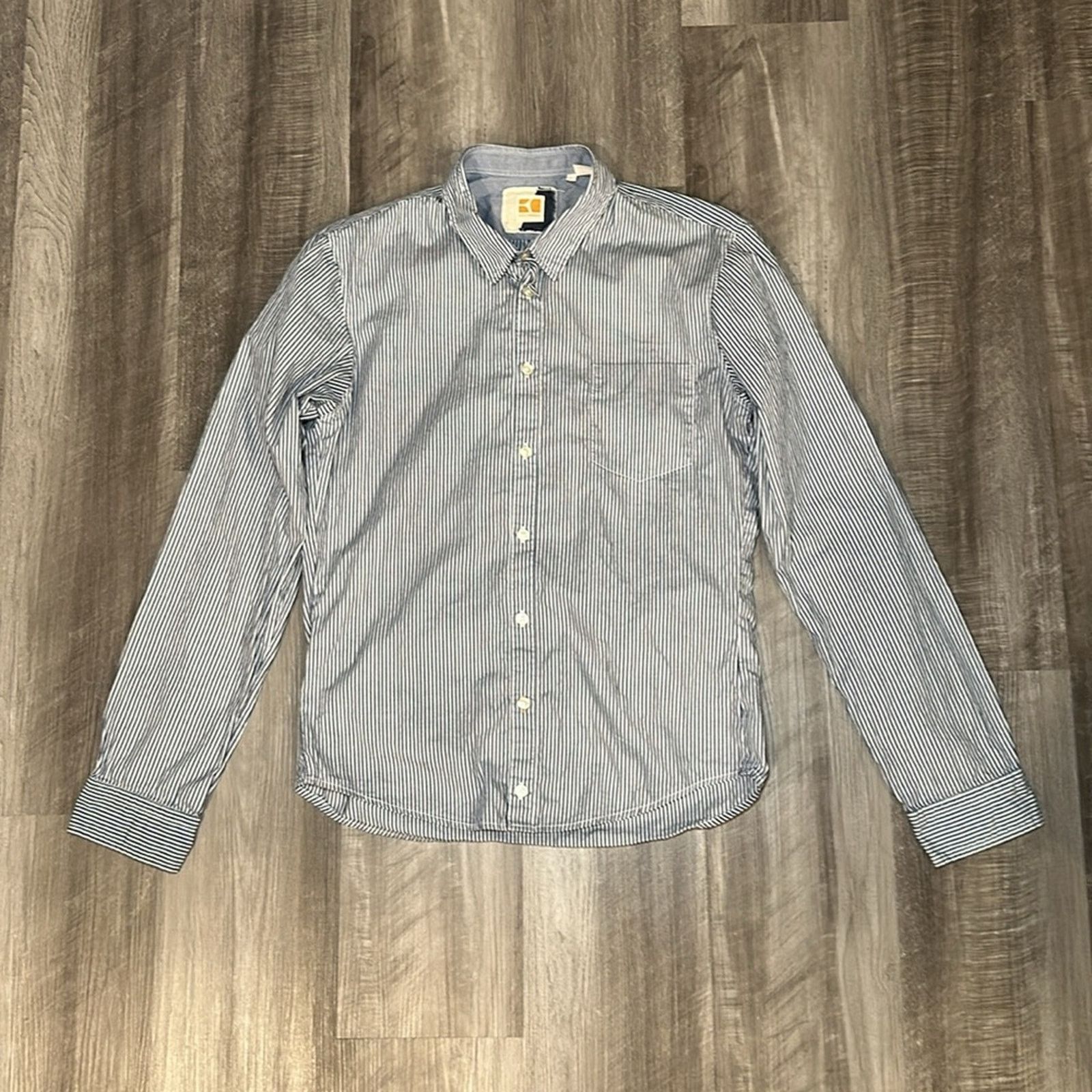 Hugo Boss Boss Orange Striped Long Sleeve Button Down - Large Size US L / EU 52-54 / 3 - 2 Thumbnail