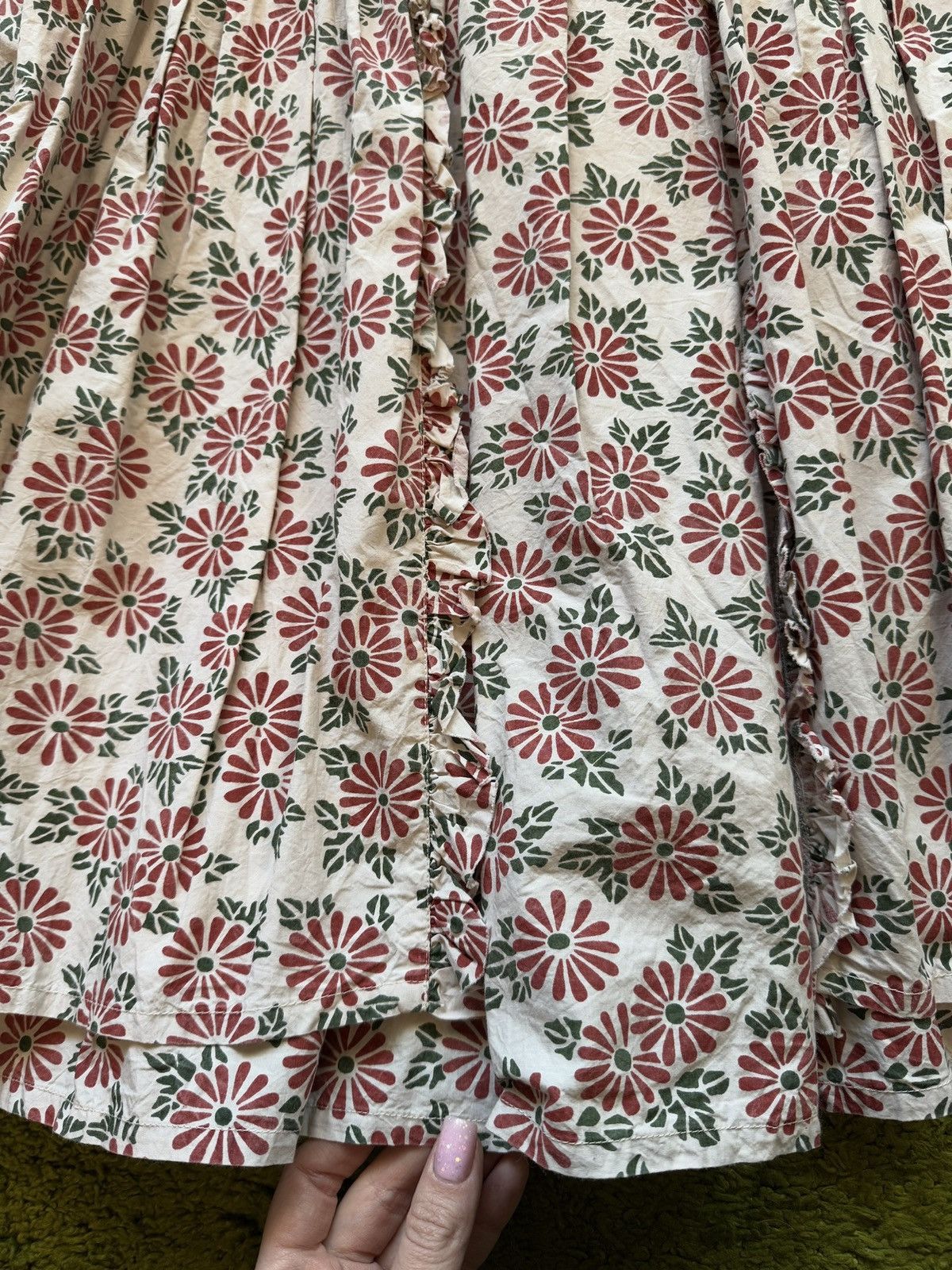 Designer Ewa I Walla A/W 2021 avant garde florar pattern poplin dress Size S / US 4 / IT 40 - 4 Thumbnail