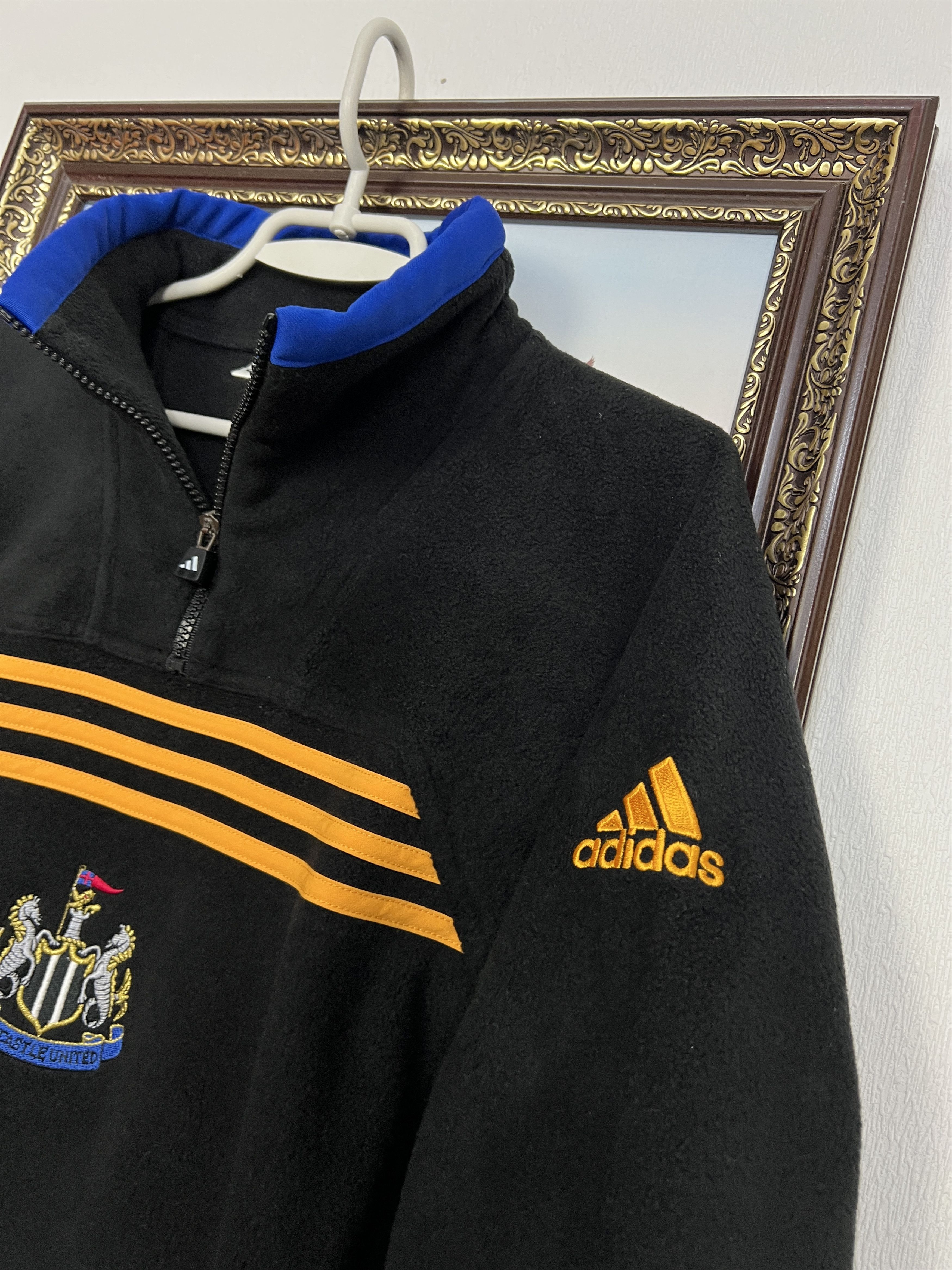 Adidas Vintage Newcastle United Football Fleece Jacket Track Top Size US M / EU 48-50 / 2 - 4 Thumbnail