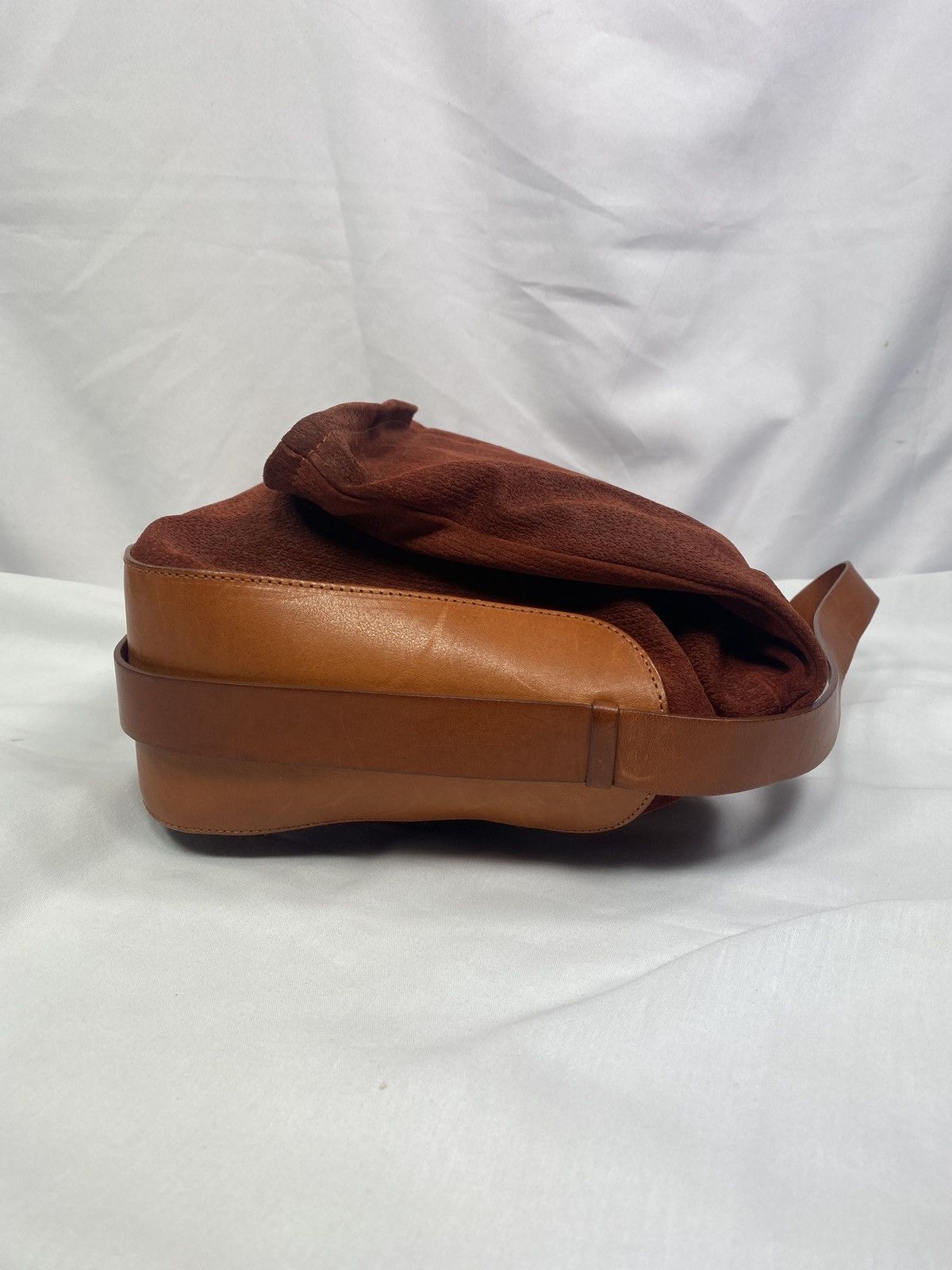 Maison Margiela Maison Martin Margiela Burgundy Cognac Leather Messenger Bag Size ONE SIZE - 3 Thumbnail